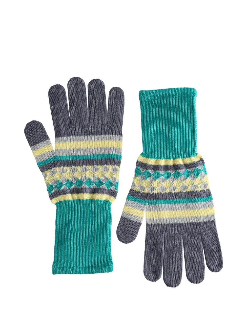 Aquifolia striped-detail gloves - 1
