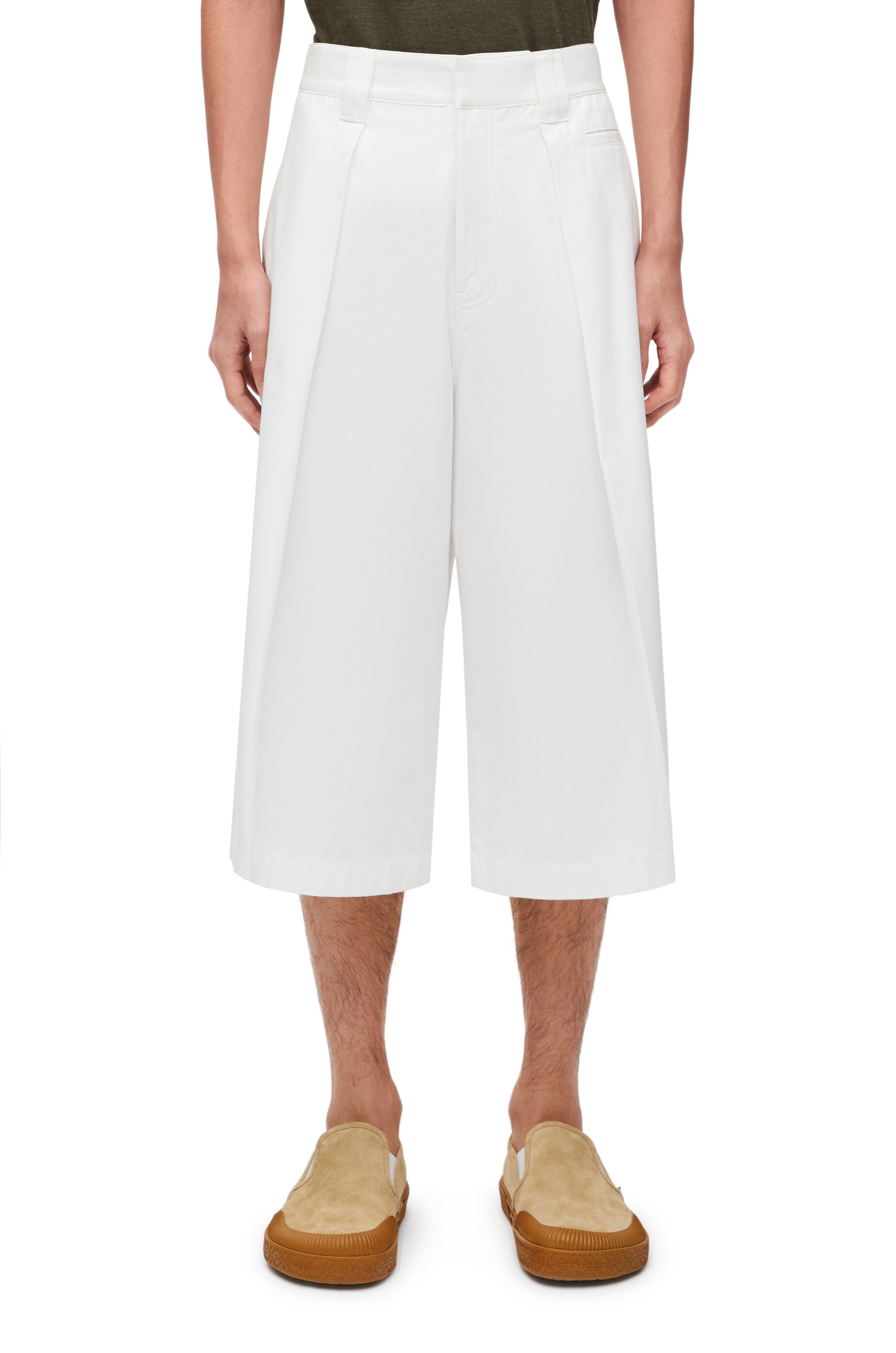 Pleated shorts in cotton - 3