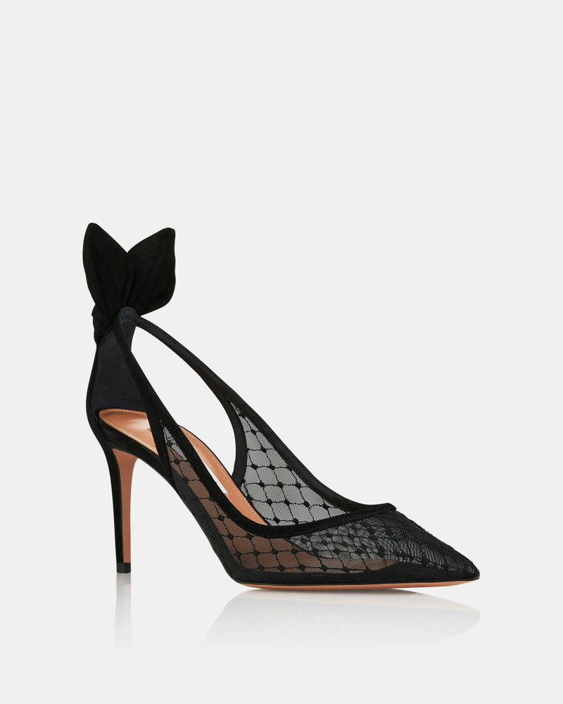 AQUAZZURA Bow Tie Net Pump 85 outlook