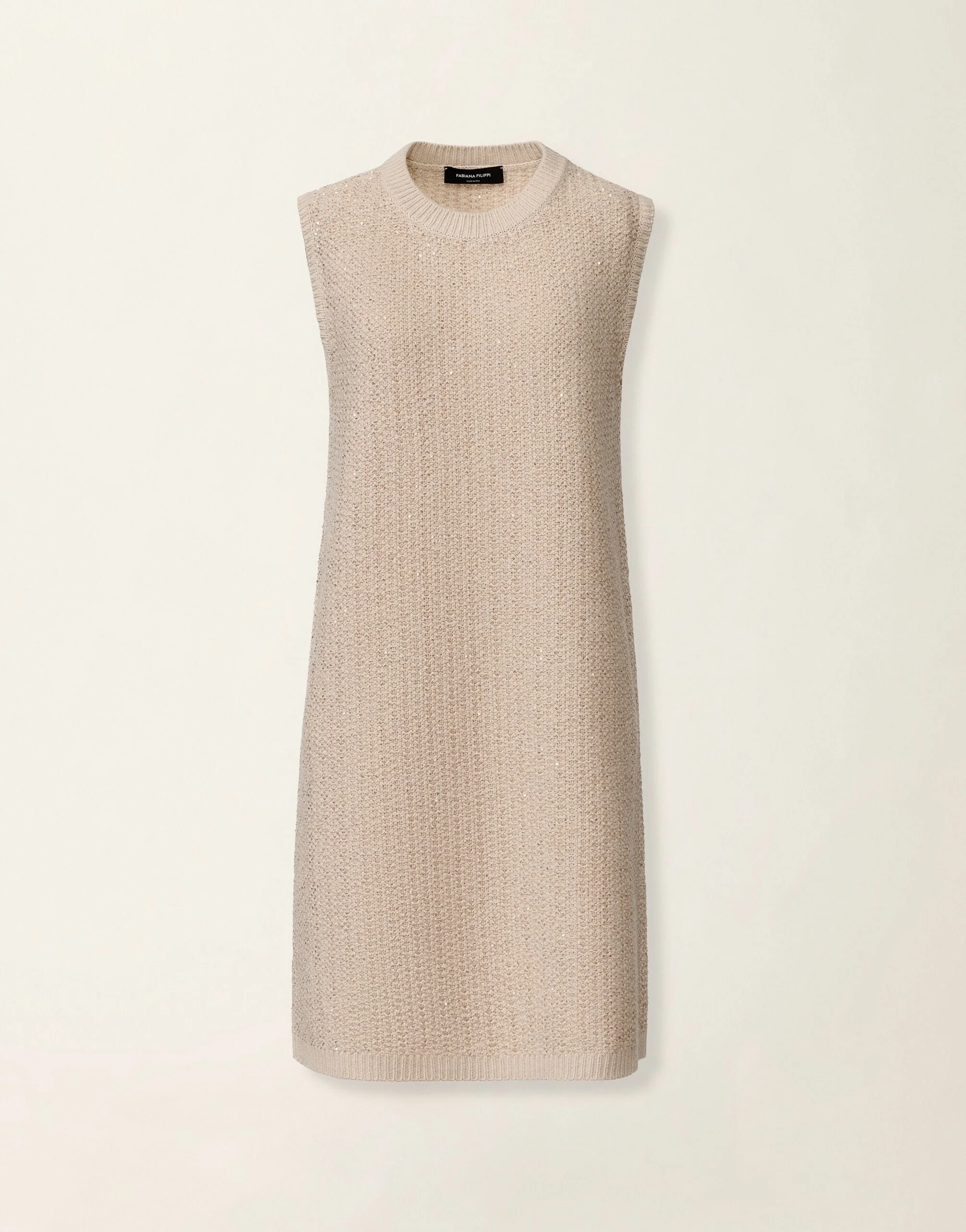 Platinum and sequin dress - 1