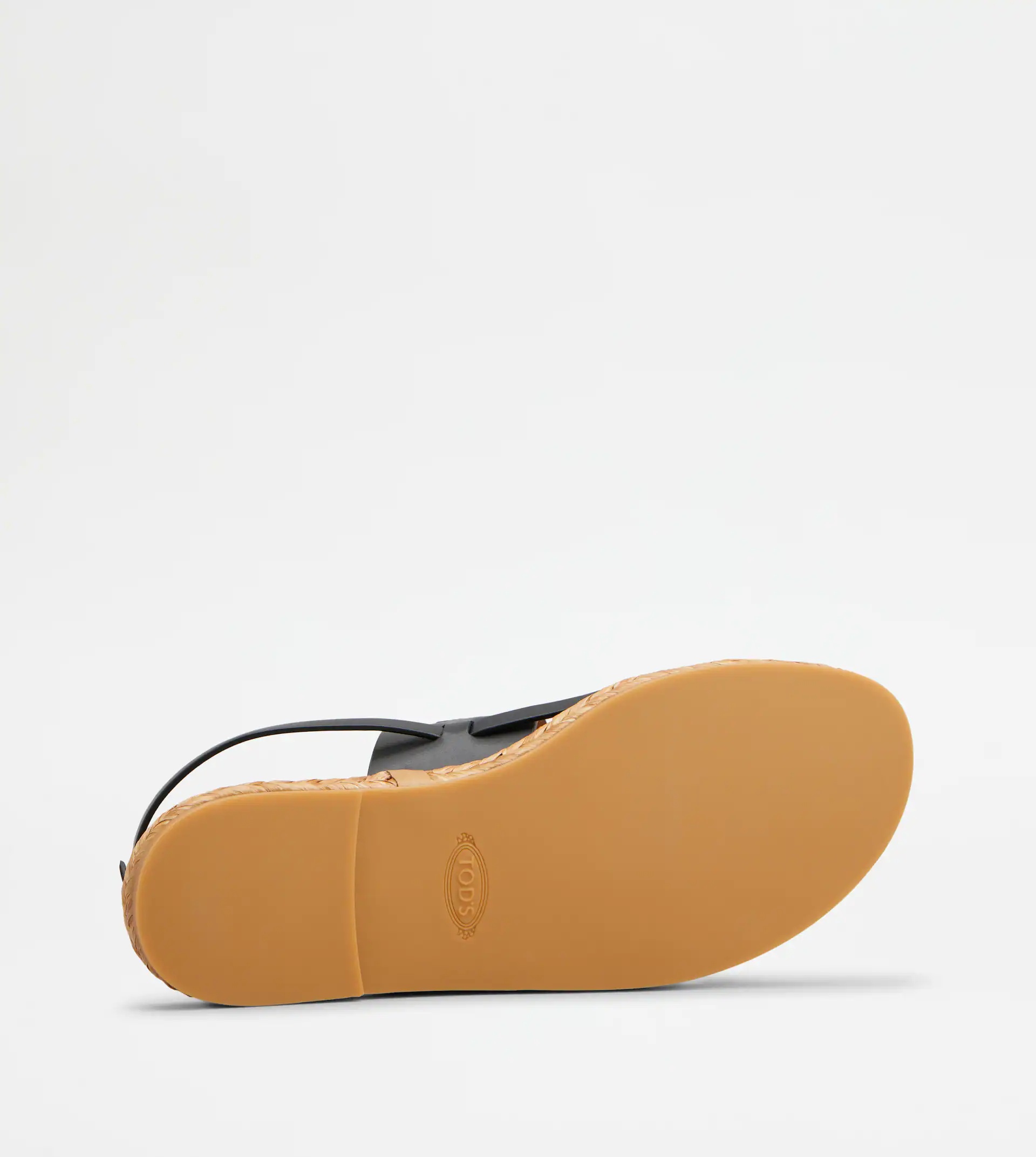 SANDALS IN LEATHER - BROWN - 4