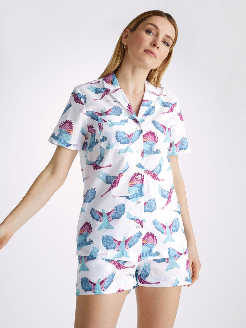 Women's Short Pyjamas Ledbury 63 Cotton Batiste White 2