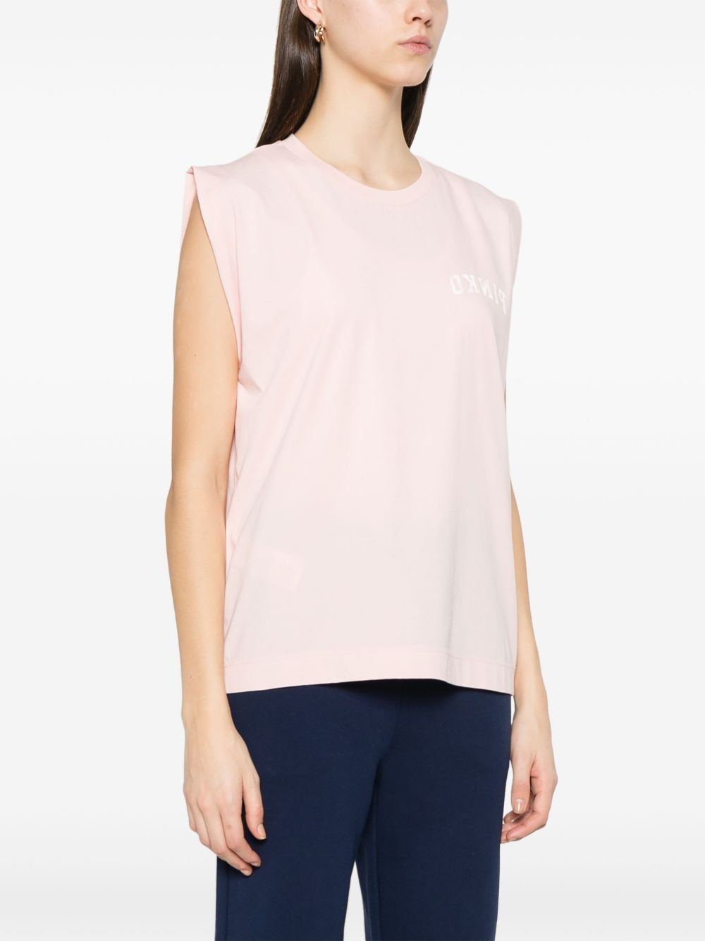 logo-print tank top - 3