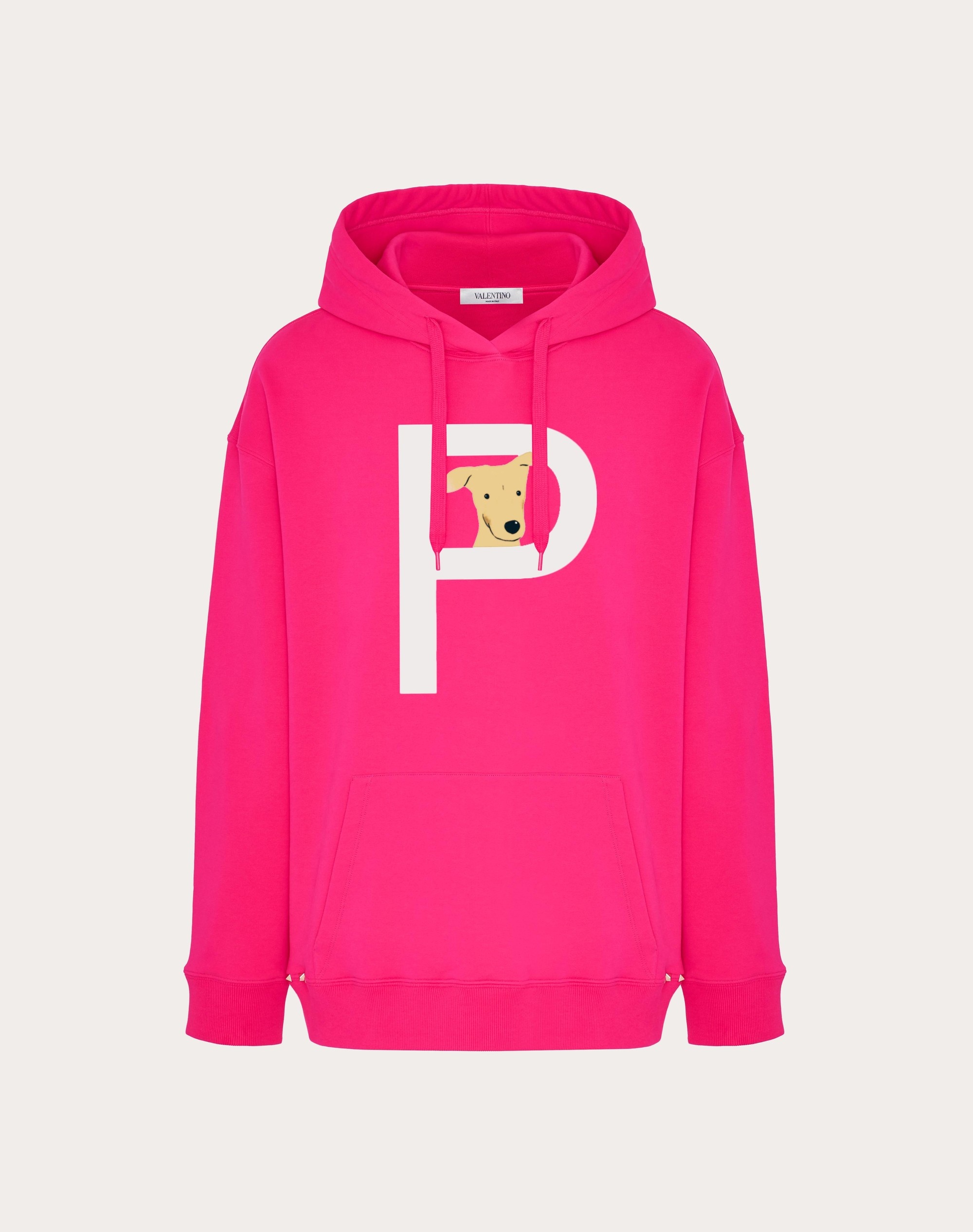 VALENTINO GARAVANI ROCKSTUD PET CUSTOMISABLE UNISEX HOODED SWEATSHIRT - 1
