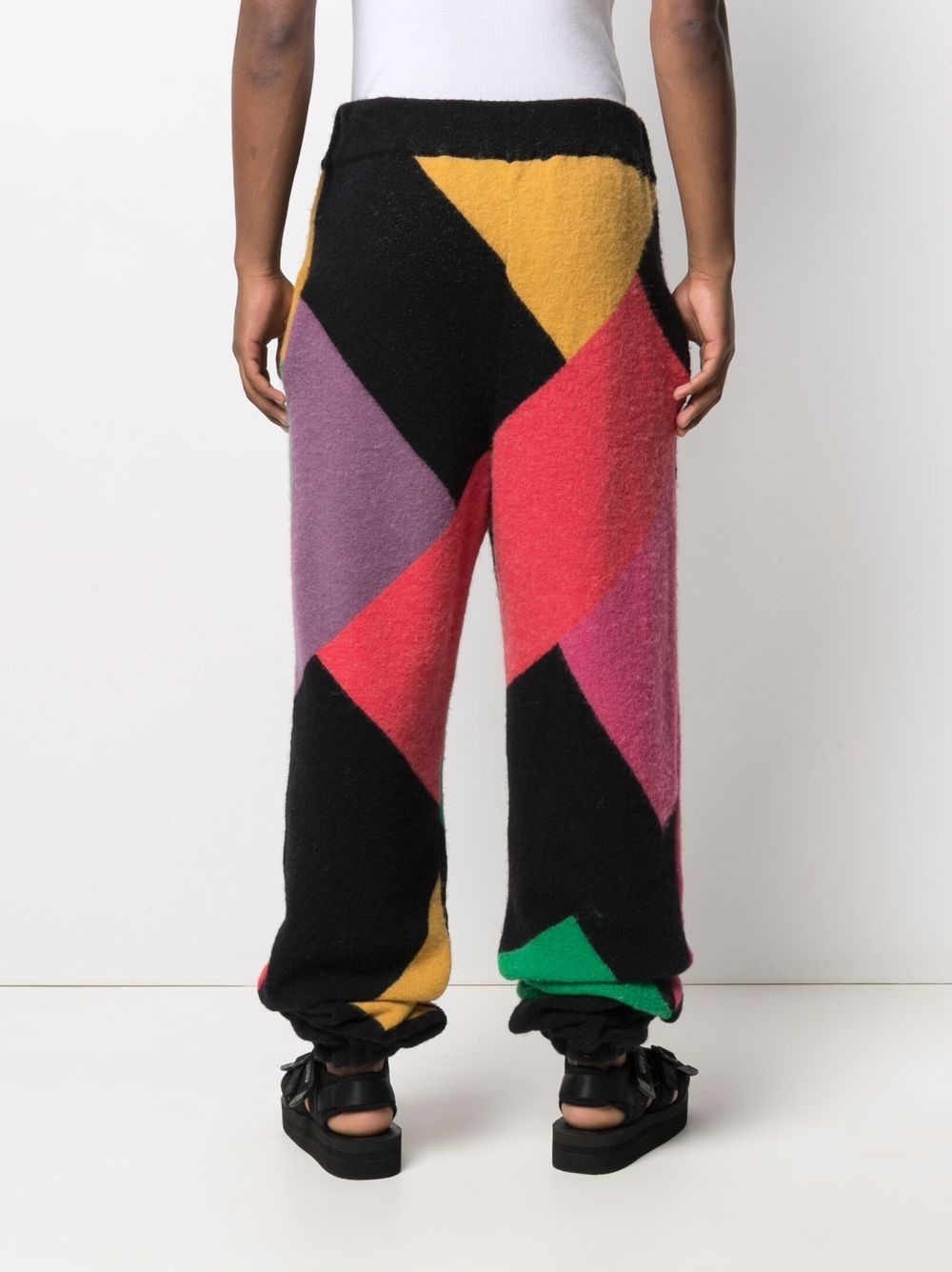 x Missoni Sport colour block knitted track pants - 4