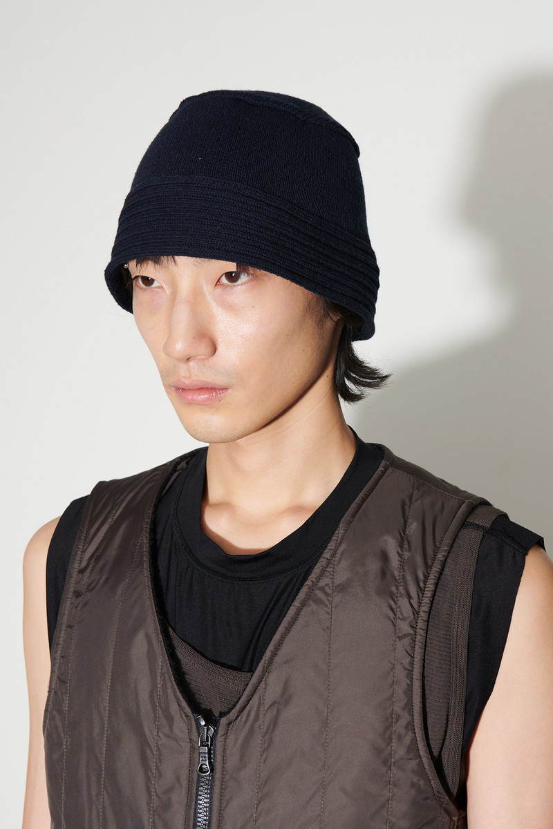 Our Legacy Shaggy Hat Rugged Navy Rustic Cotton outlook