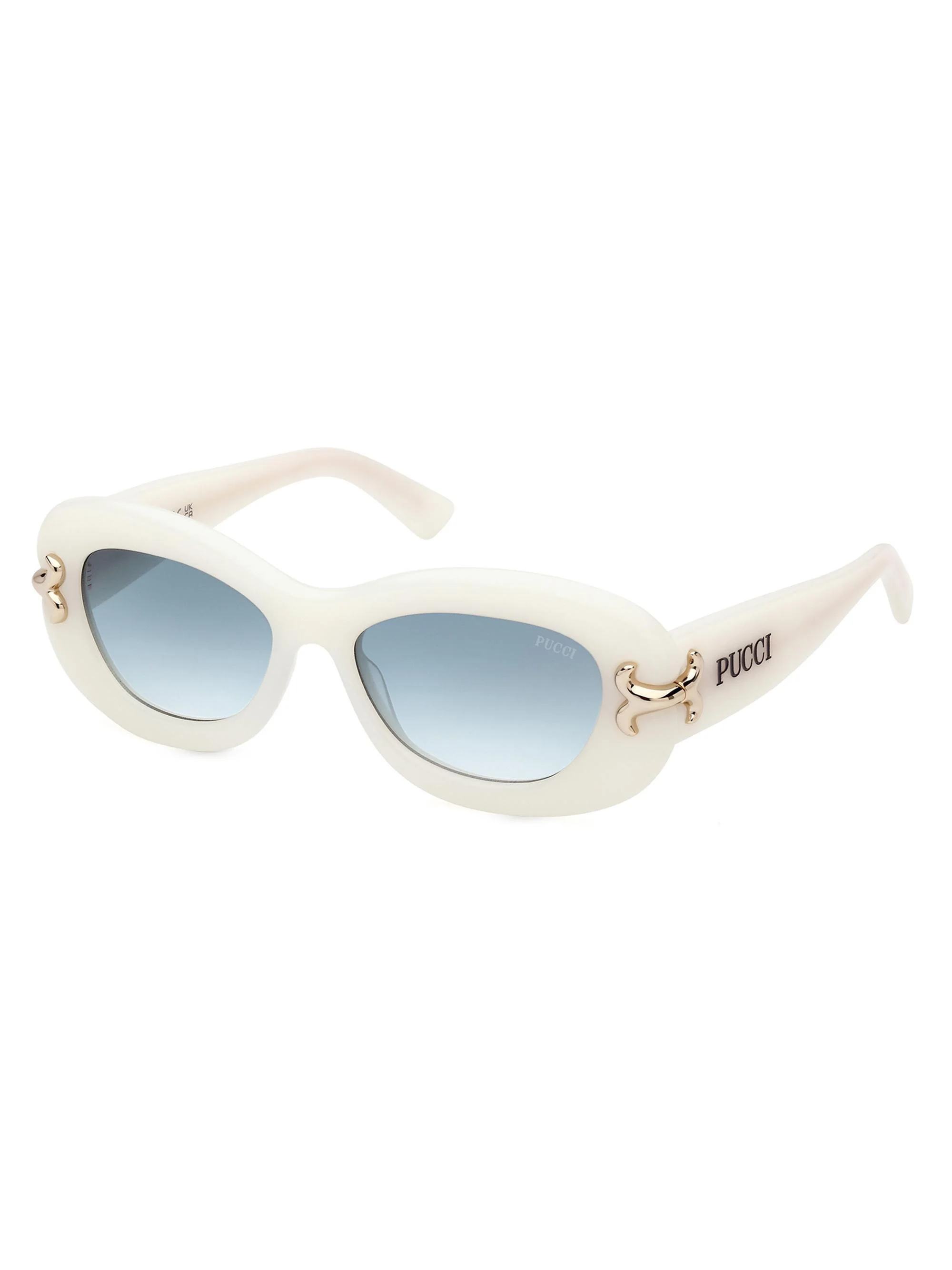 Women's 52MM Geometric Sunglasses - White - 1