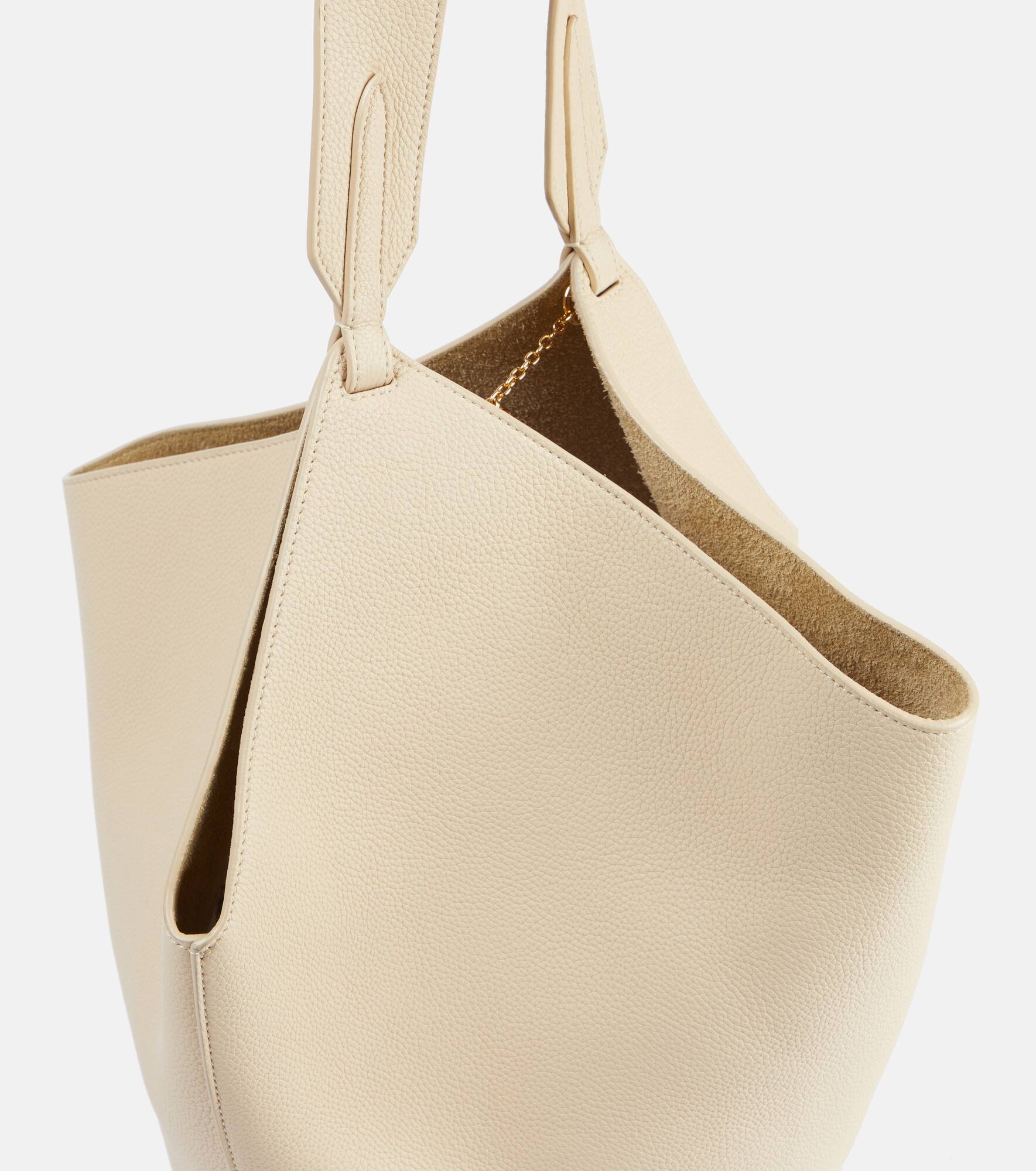 Lotus Small leather tote bag - 6