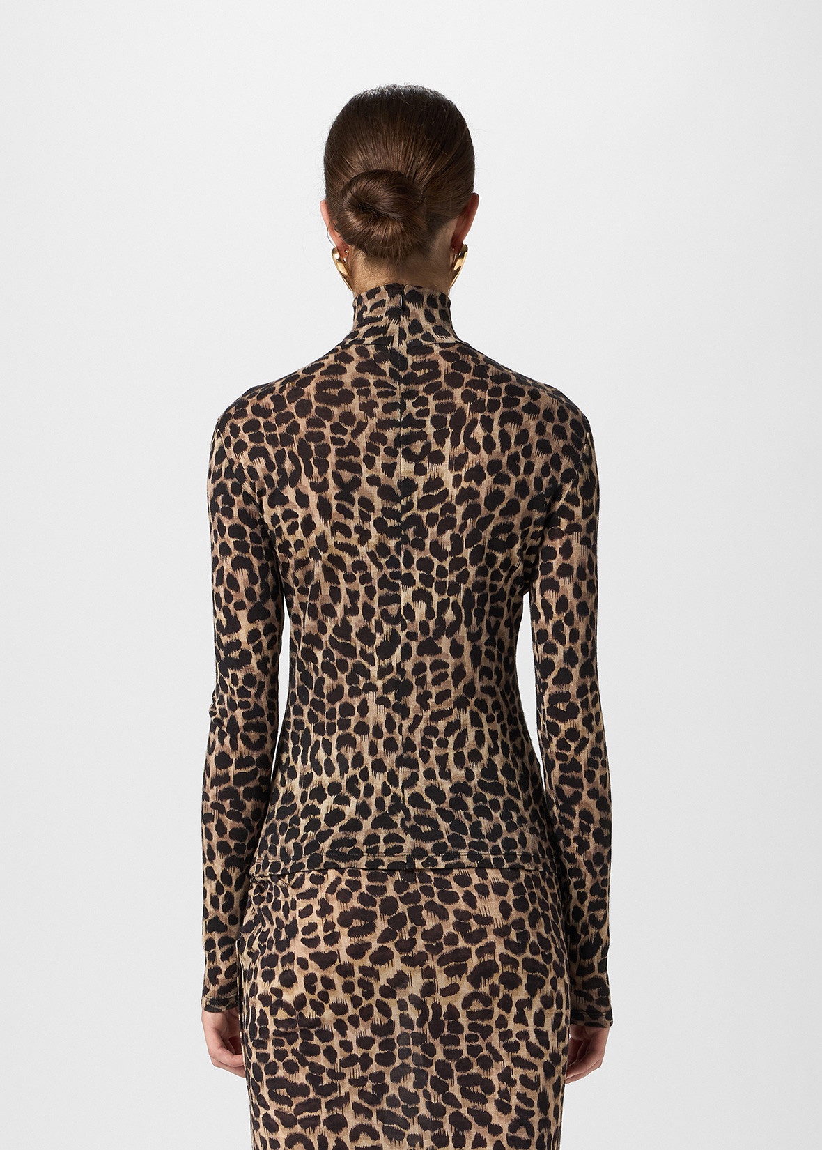 ANIMALIER PRINT JERSEY SWEATER - 4