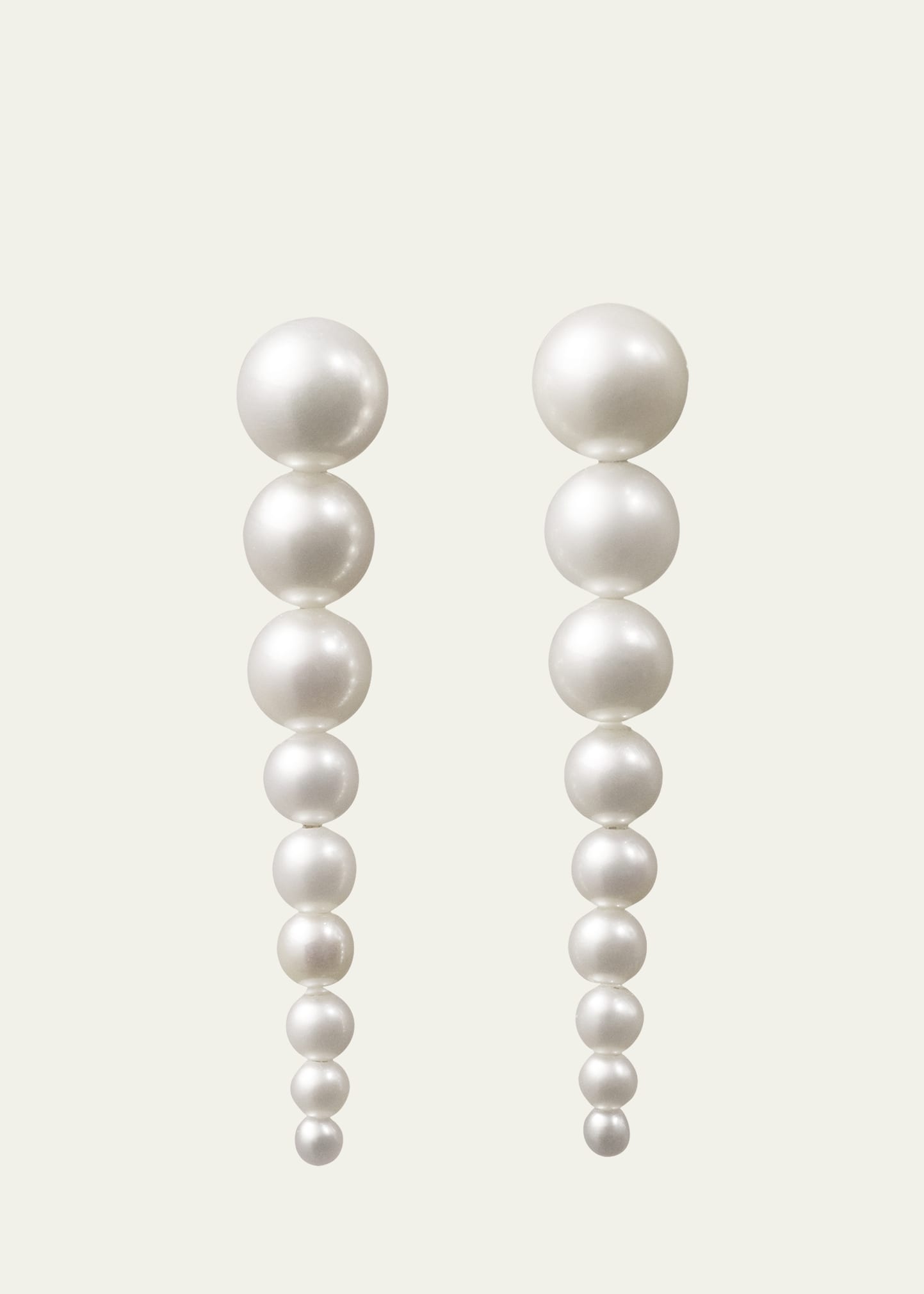 Sienna Graduated Pearl Drop Earrings - 1