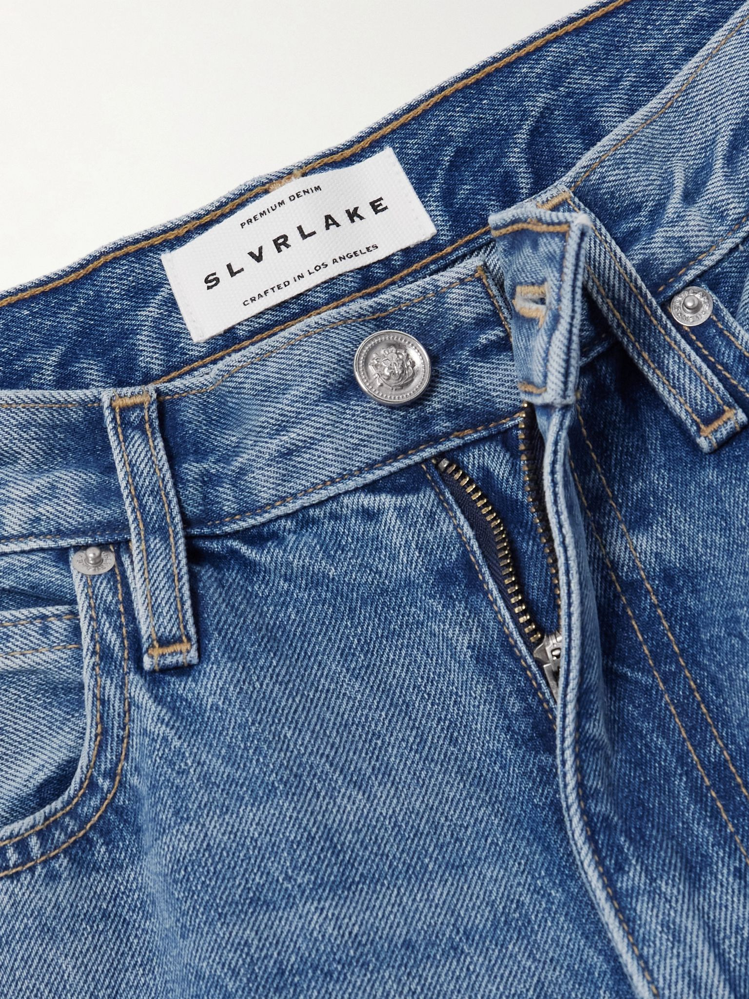 Cassie high-rise wide-leg jeans Mid denim - 5