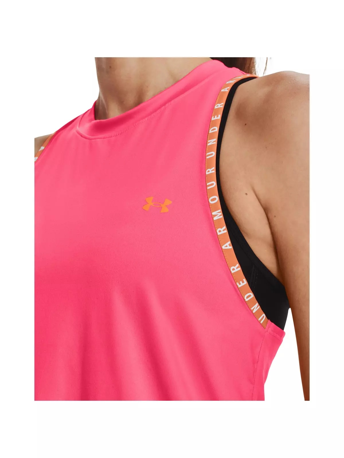 Women's Knockout Tank Top-Pink - 3