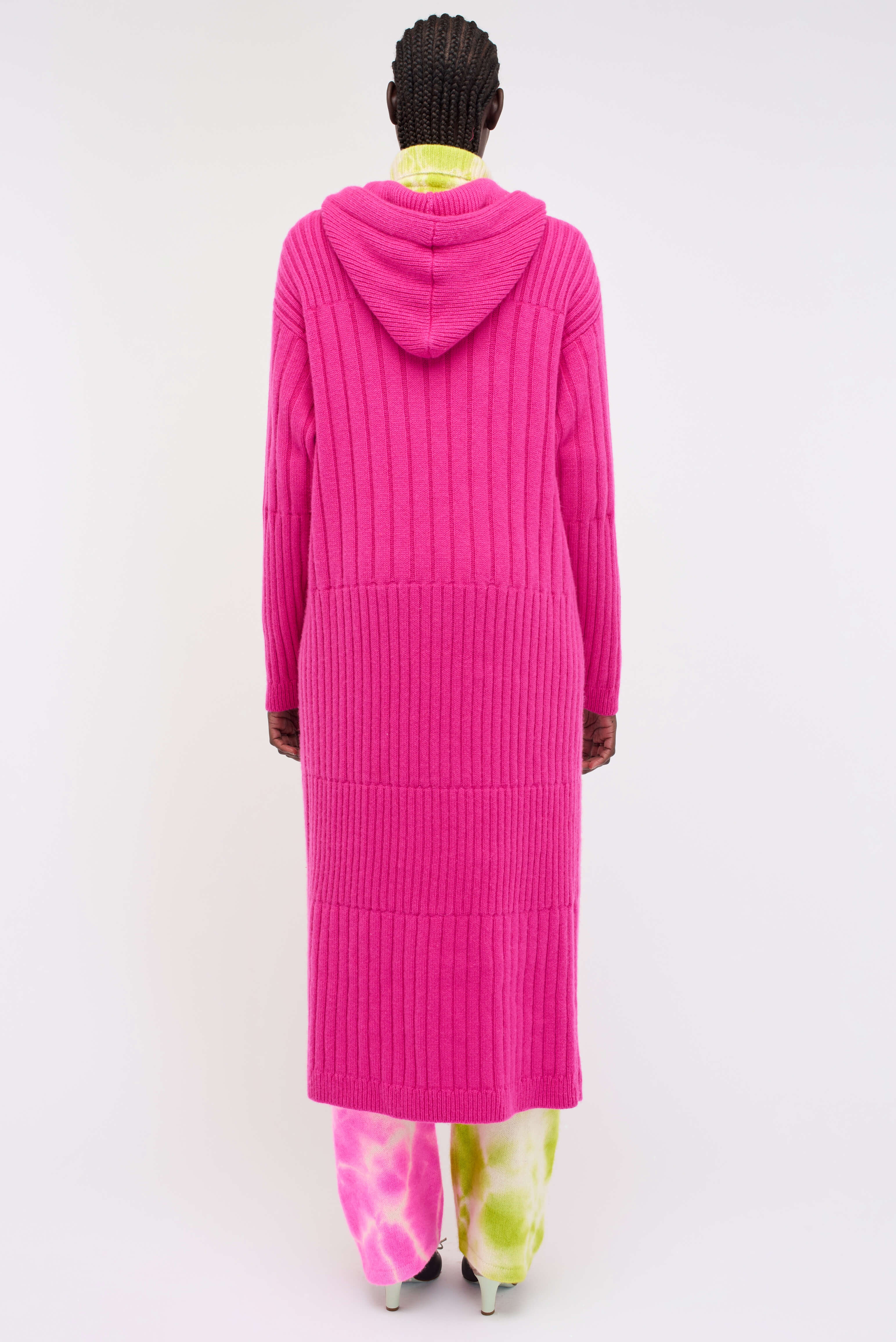 WOMEN'S HOODED WRAP COAT - 4
