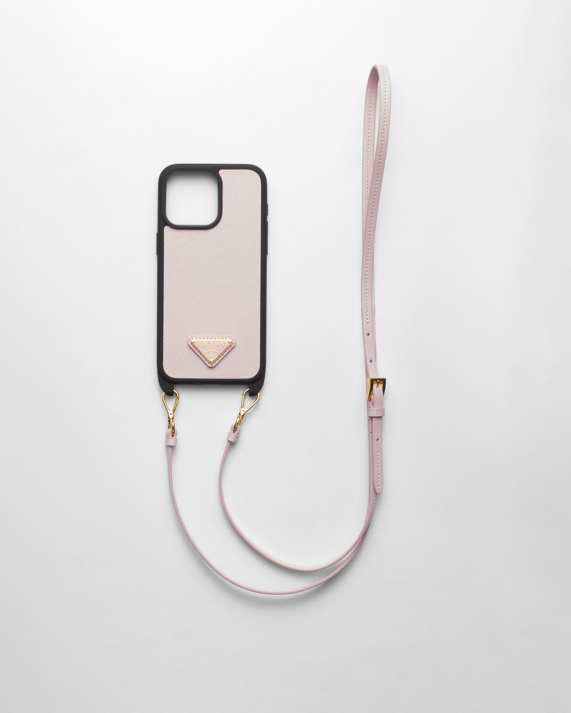 Saffiano leather cover for iPhone 15 Pro Max 1