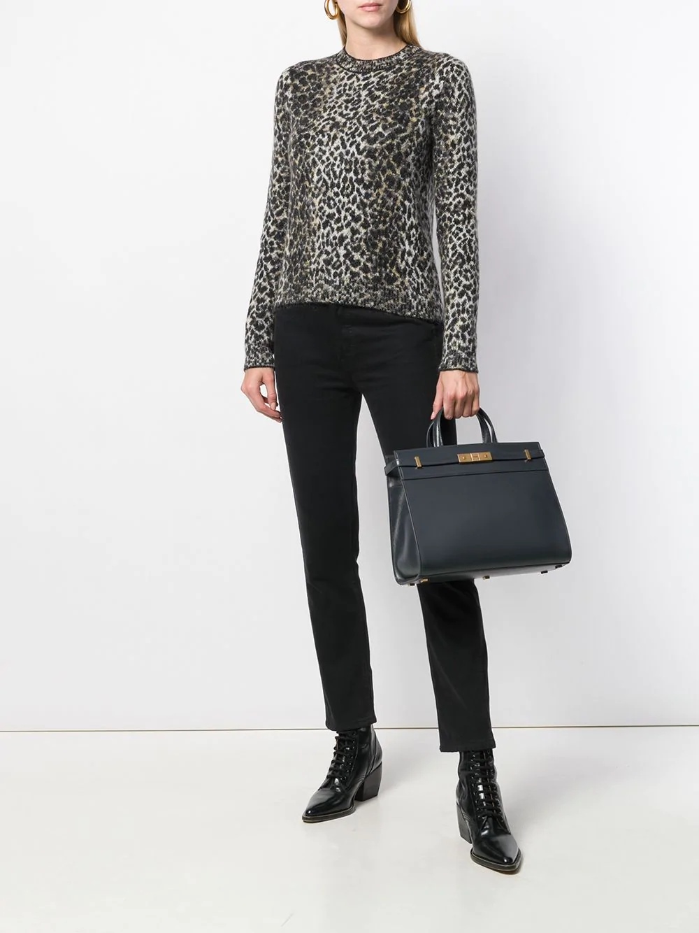 leopard intarsia jumper - 2