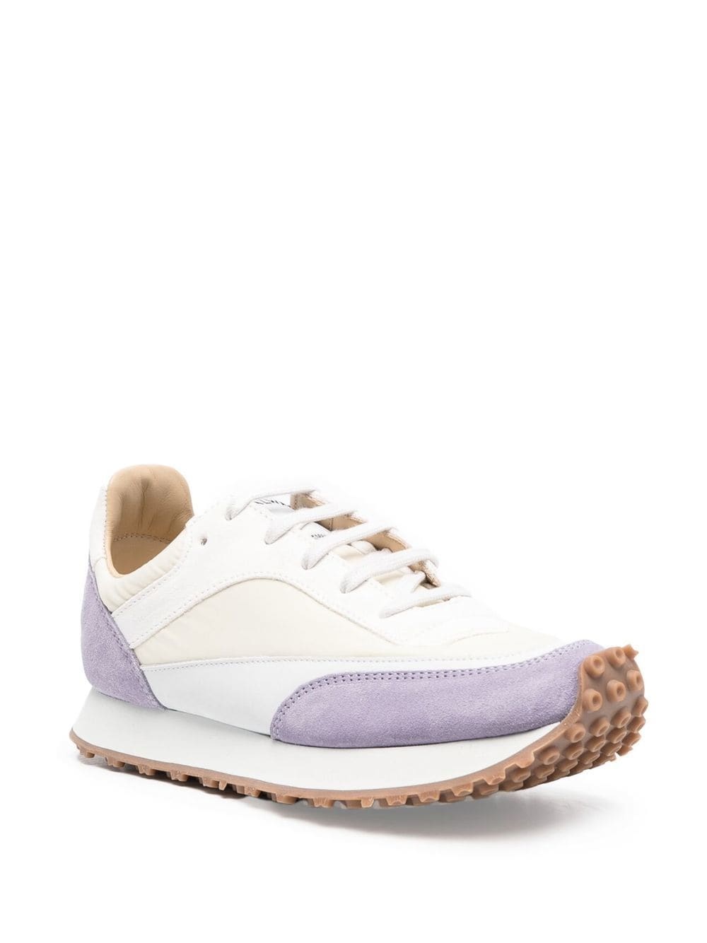 panelled low-top sneakers - 2