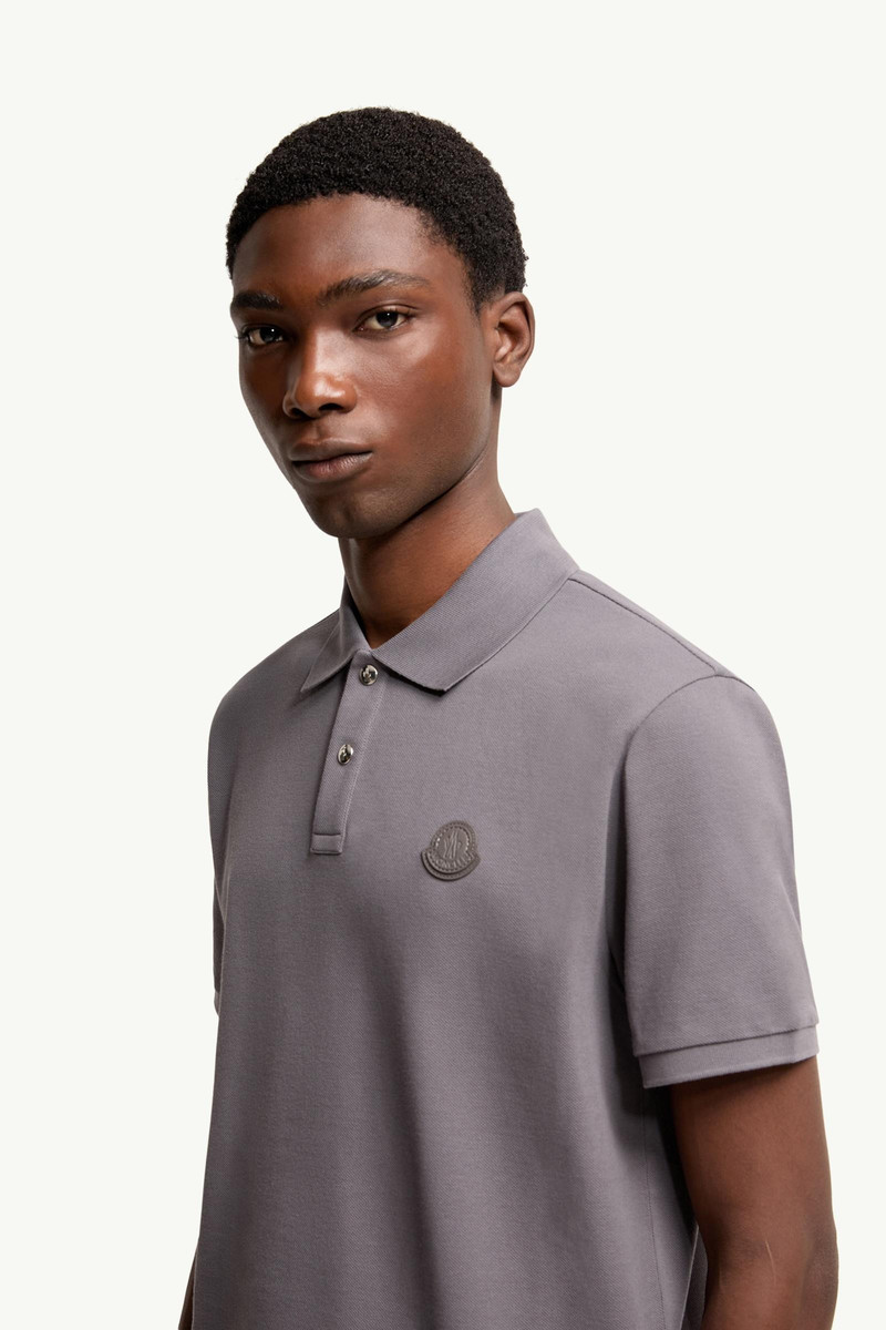 Logo Patch Cotton Piquet Polo Shirt 3