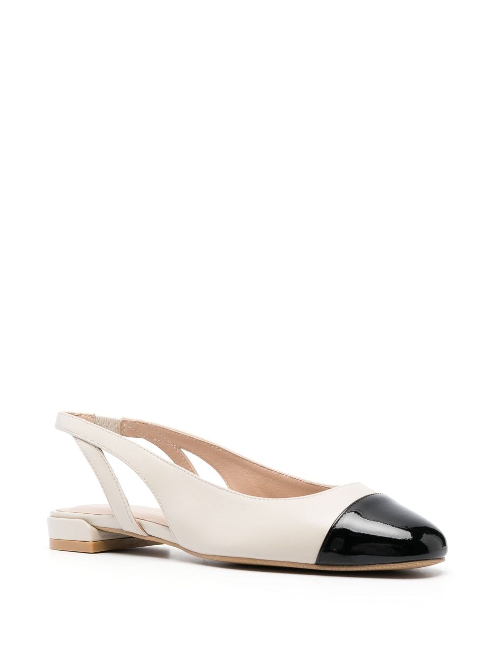 cut-out slingback ballerina shoes - 2