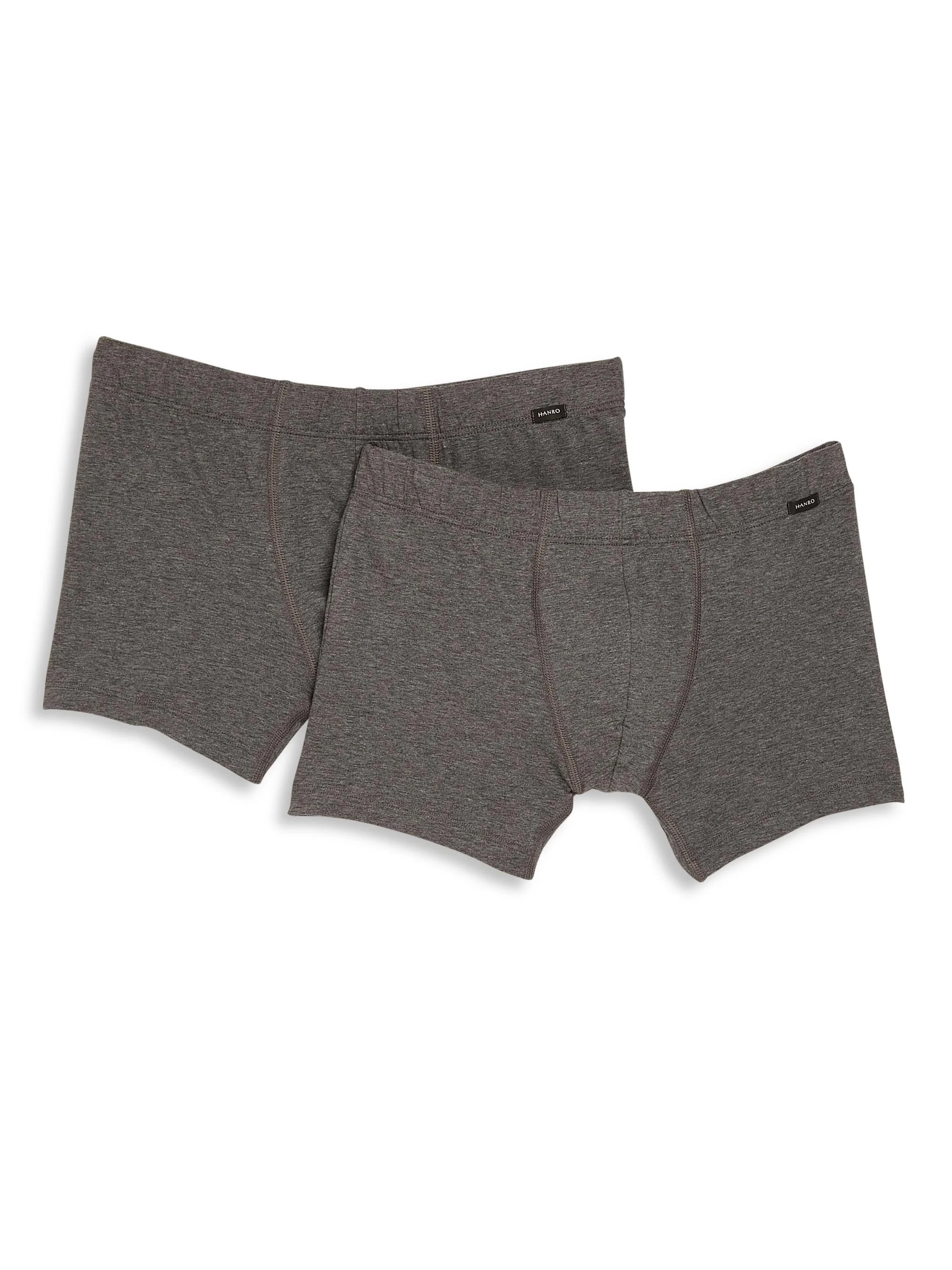Cotton Essentials 2-Pack Boxer Briefs - Coal Melange - 1