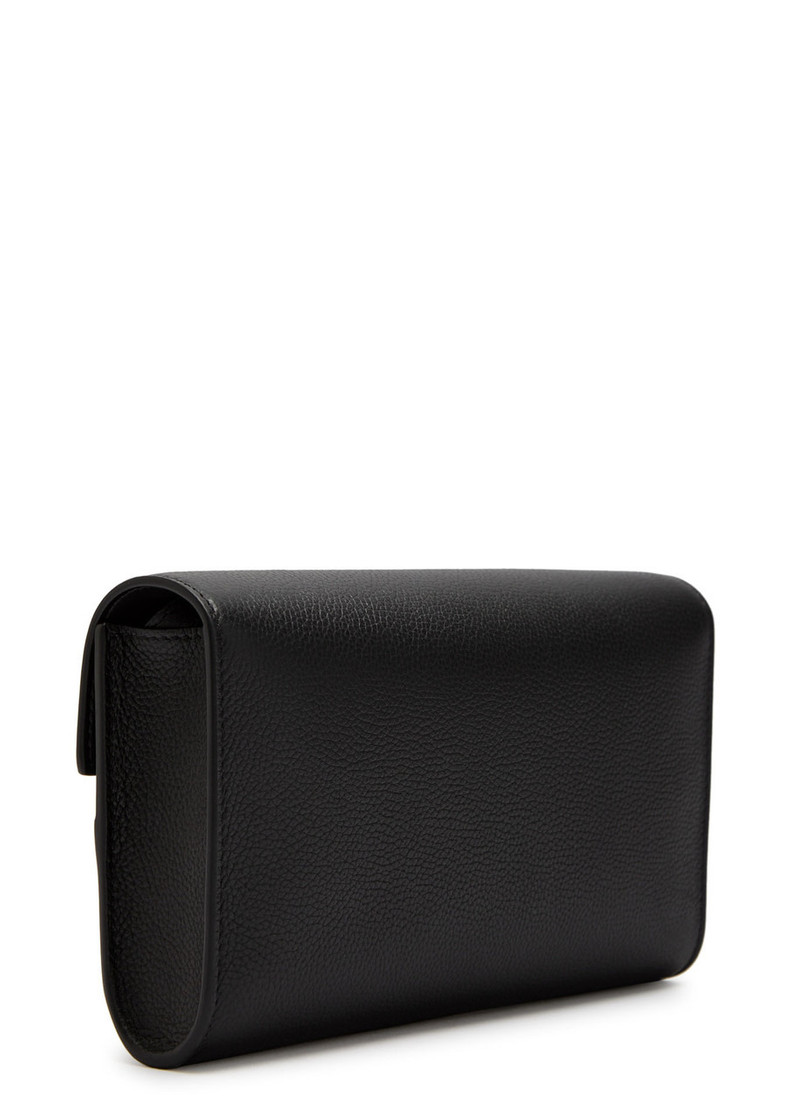 SAVETTE Savette Symmetry Mini Grained Leather Clutch outlook