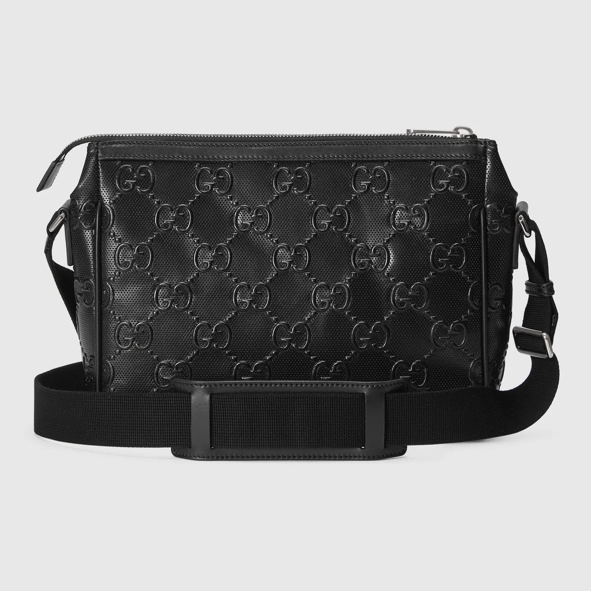 GG embossed messenger bag - 3