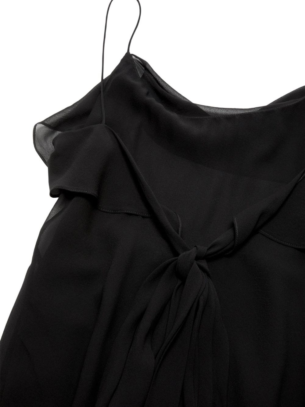 ruffled bow-tie dress - 5