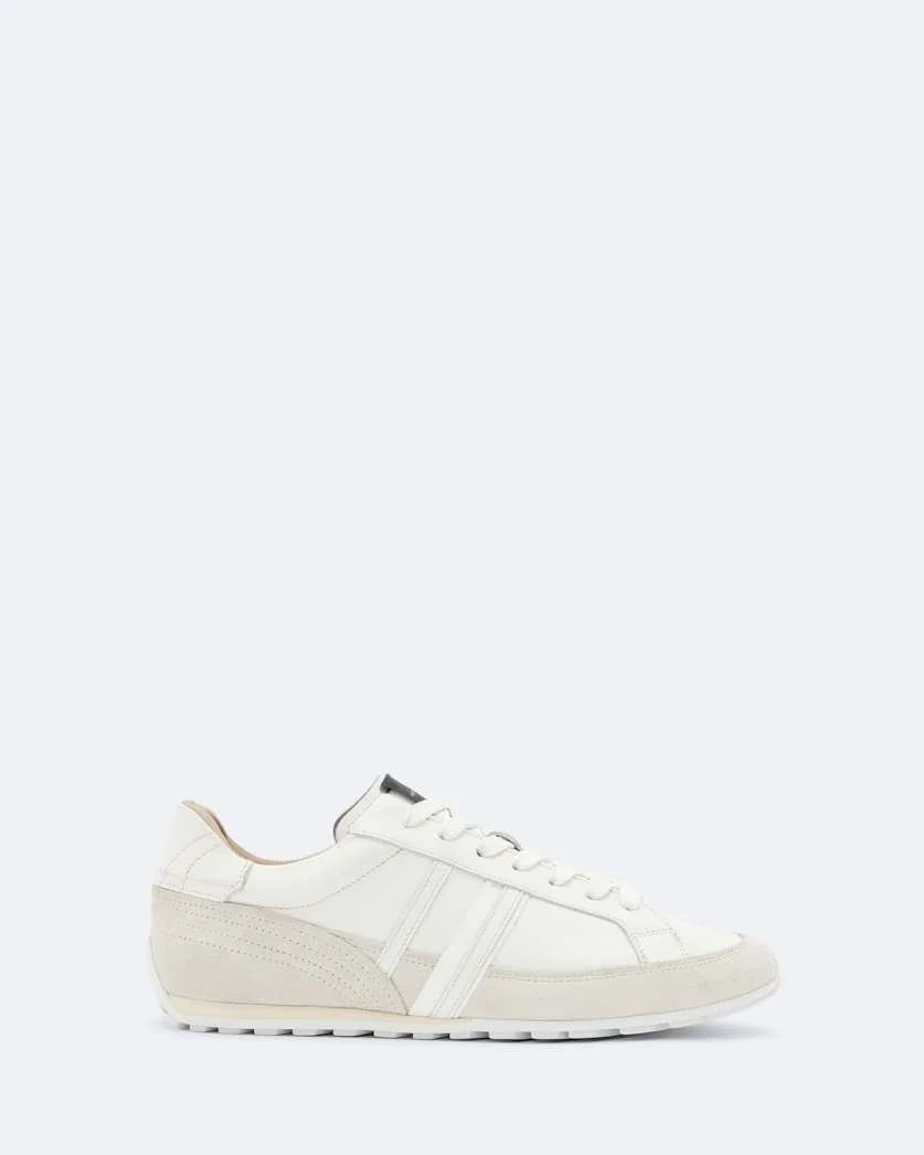 LIAM LEATHER AND SUEDE LOW-TOP SNEAKERS - 1