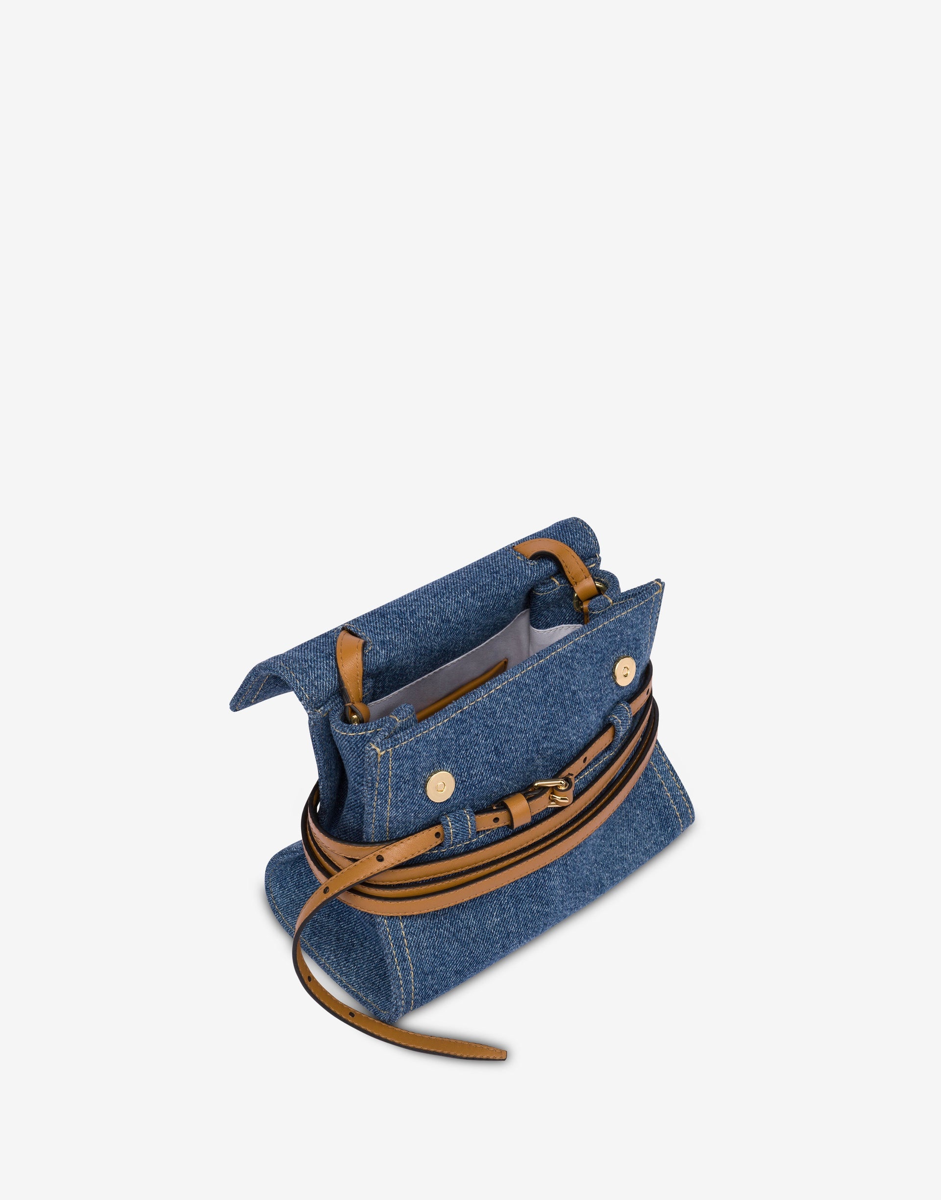 MOSCHINO TIE ME BAG IN DENIM - 2