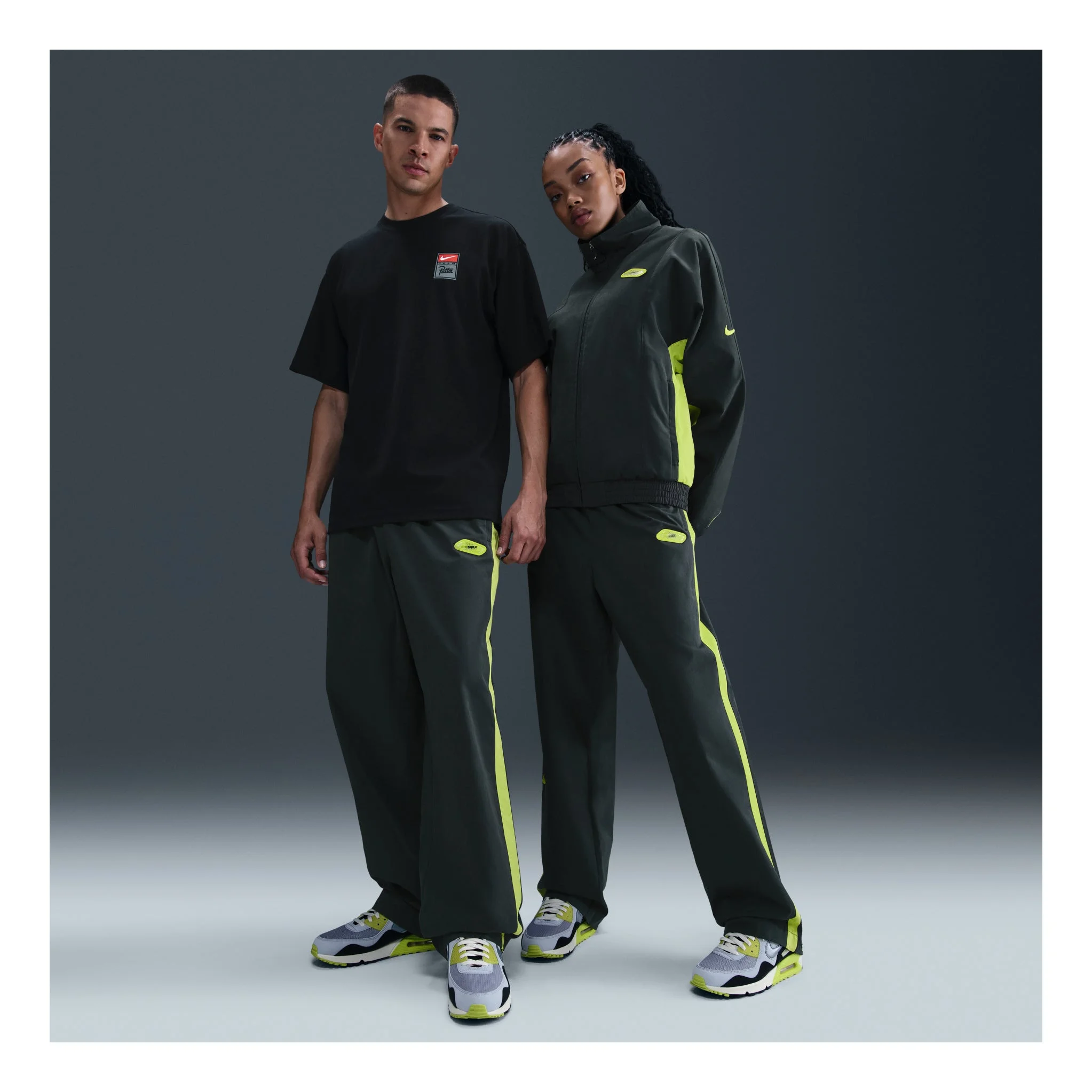 Nike x Patta Track Pants Asia Sizing 'Black Cyber' HJ0738-010 - 1
