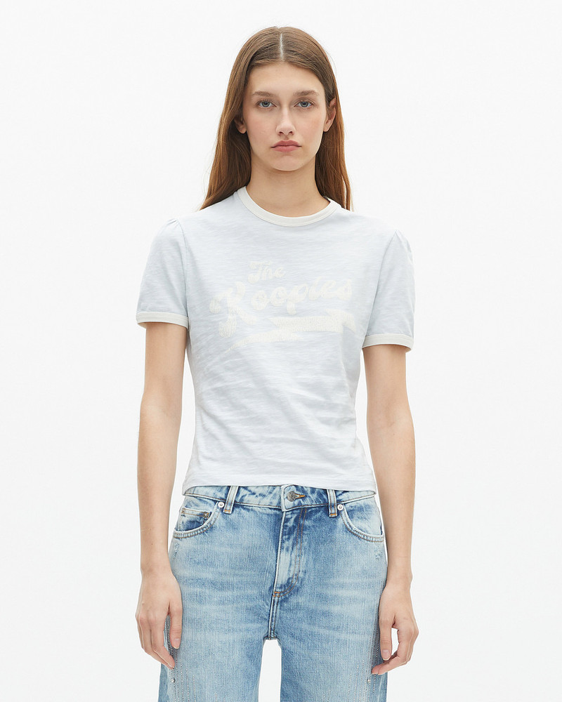 T-SHIRT WITH LIGHT BLUE SCREEN PRINT 4