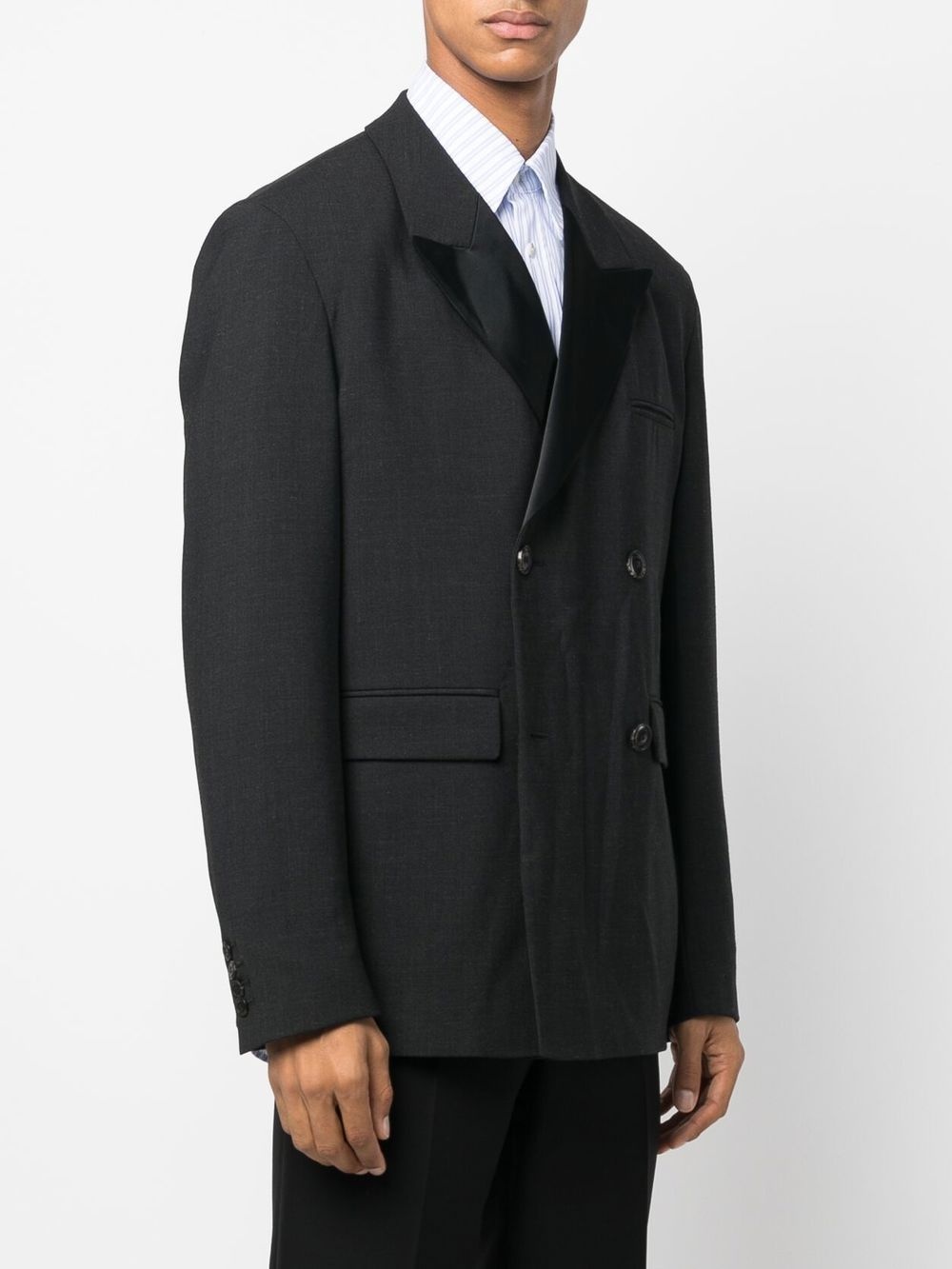 double-breasted suit jacket - 3