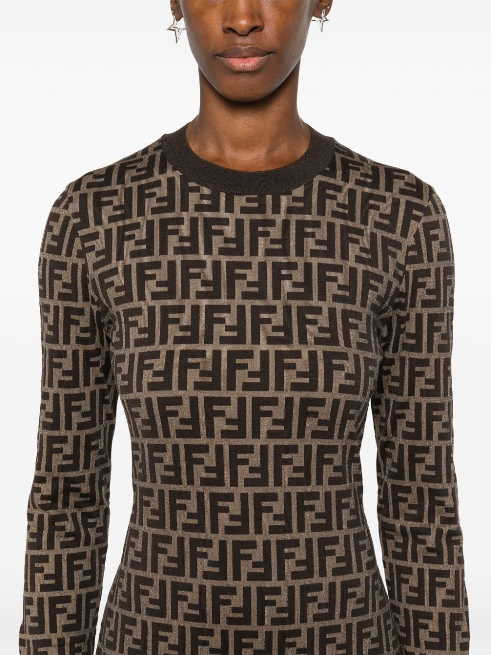 Zucca long-sleeved minidress - 5