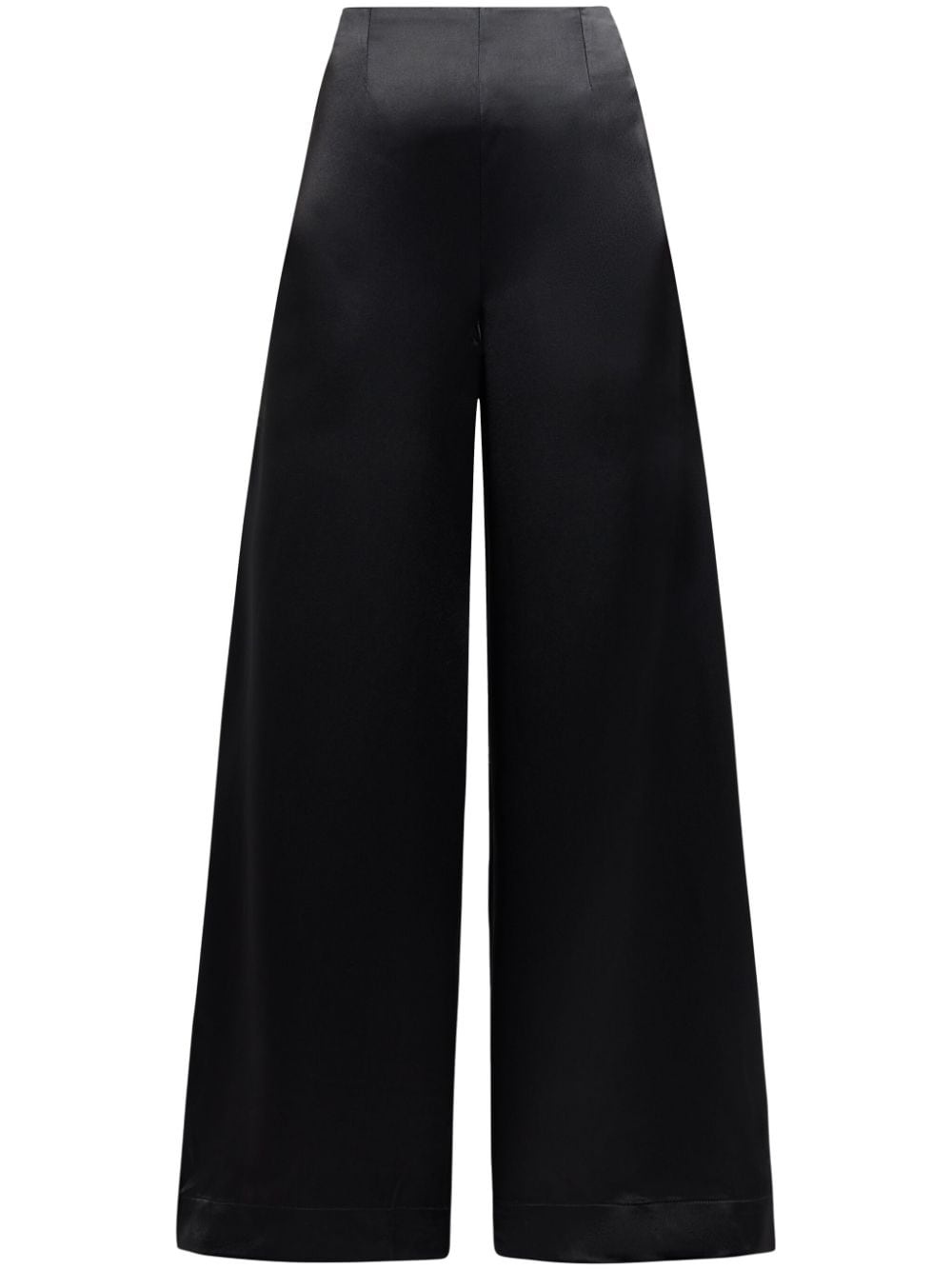 high-waist long-length palazzo pants - 1