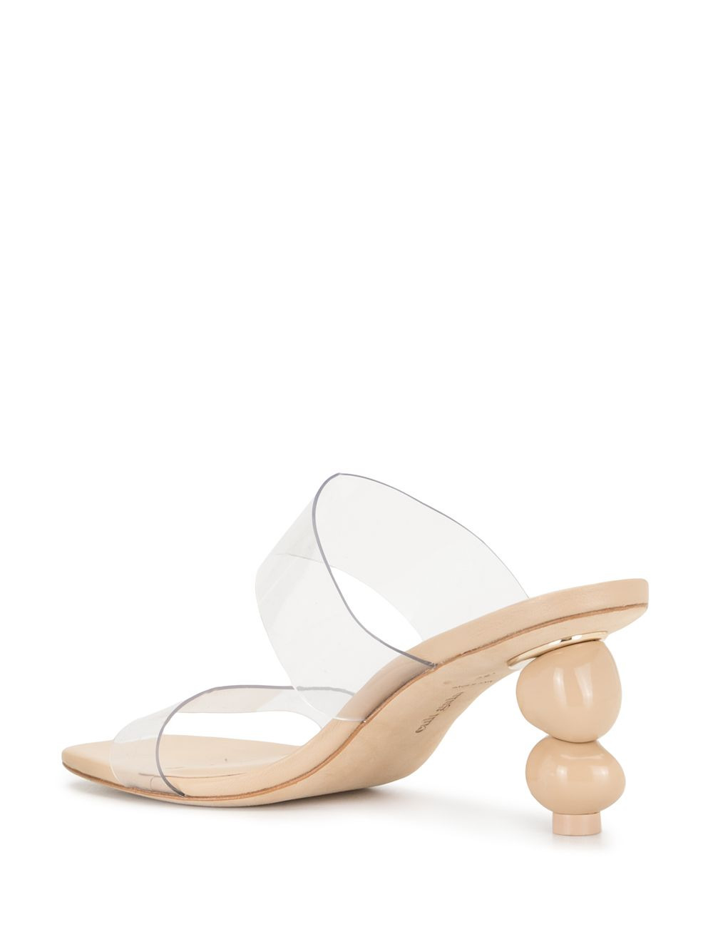 sculptural heel sandals - 3