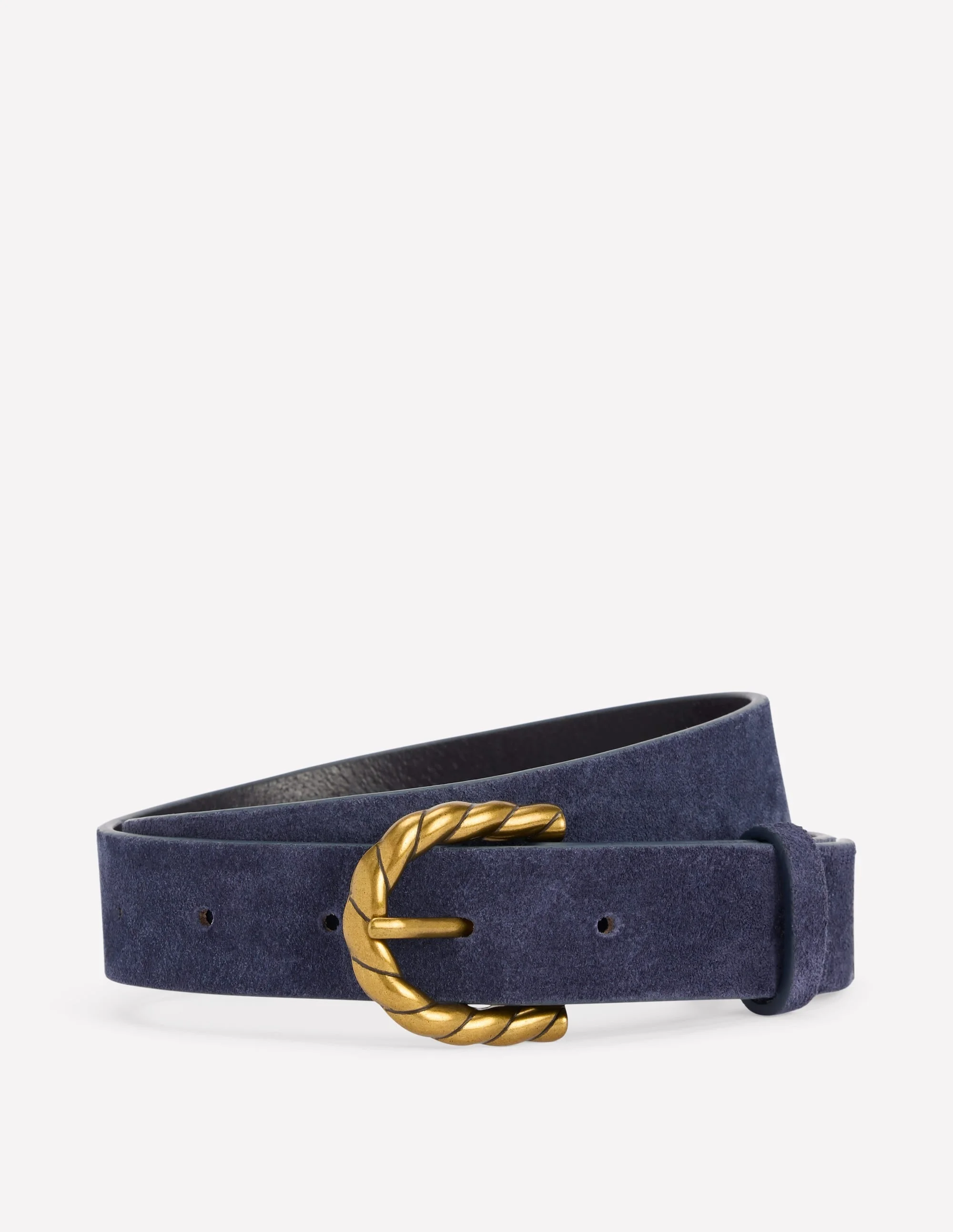 Twist Buckle Belt-Navy - 1
