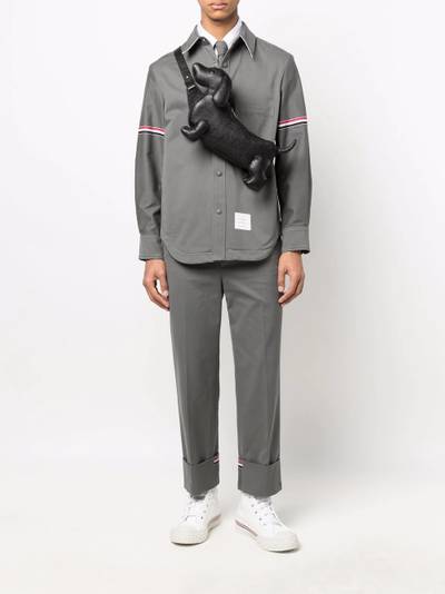 Thom Browne tri-colour stripe shirt jacket outlook