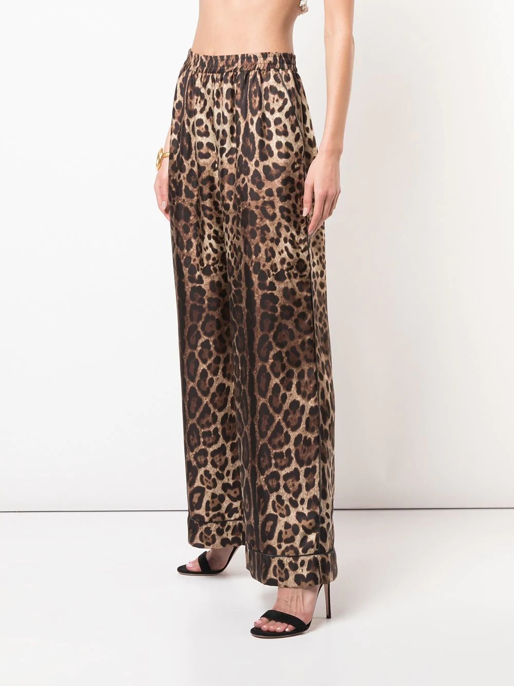 leopard print track trousers - 3