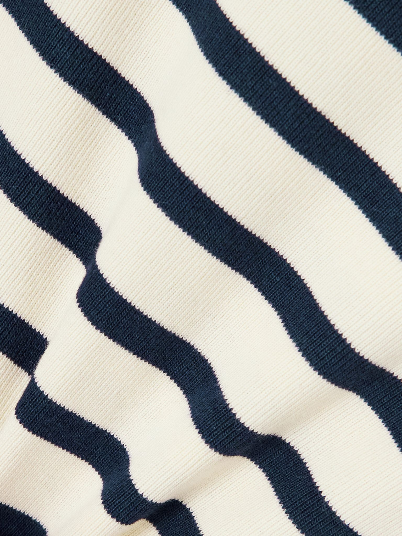 Striped cotton-jersey T-shirt White - 4