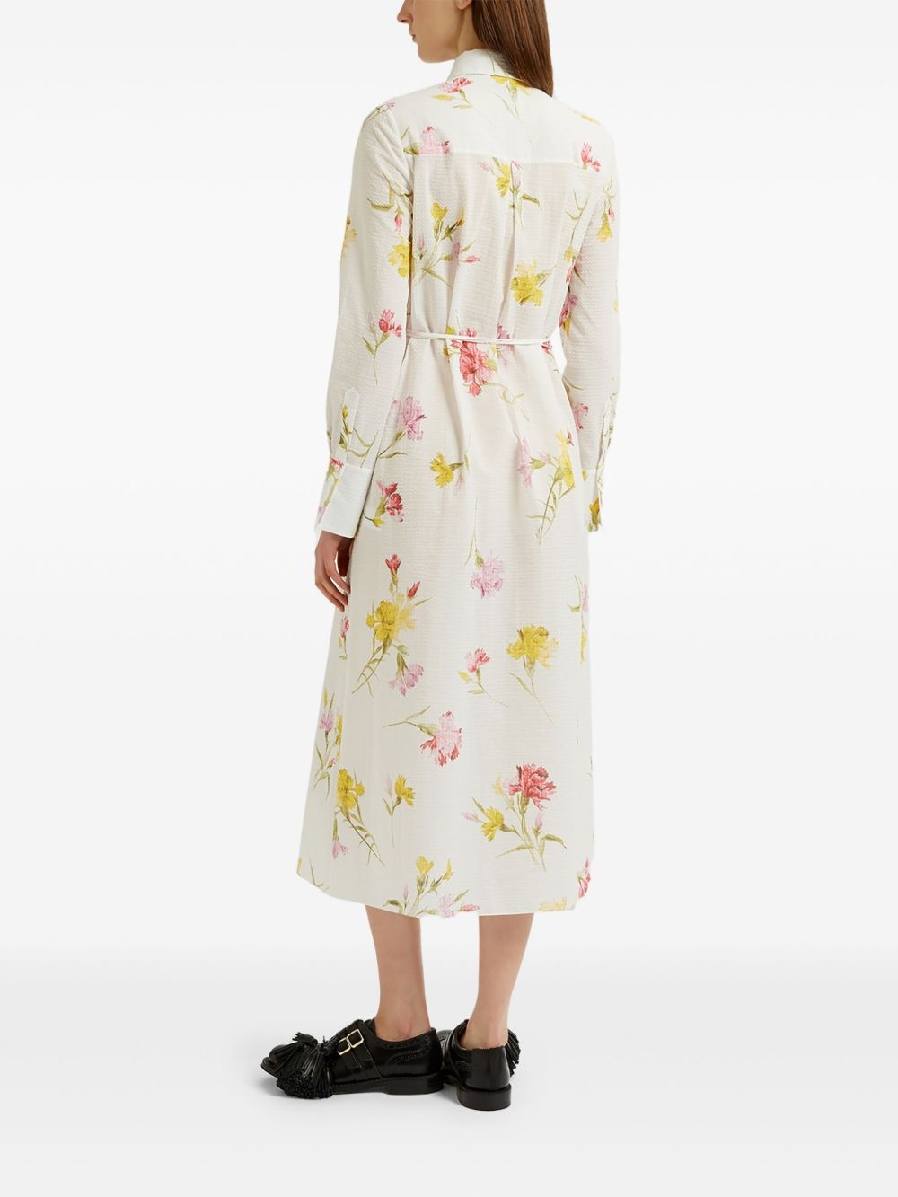 floral shirt dress - 4