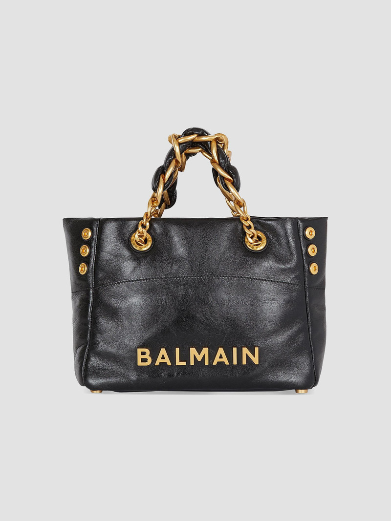 Women's 1945 Soft Cabas Crinkled Leather Bag - Noir 6