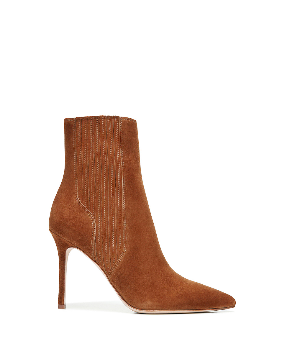 LISA SUEDE STILETTO-HEEL BOOTIE - 5