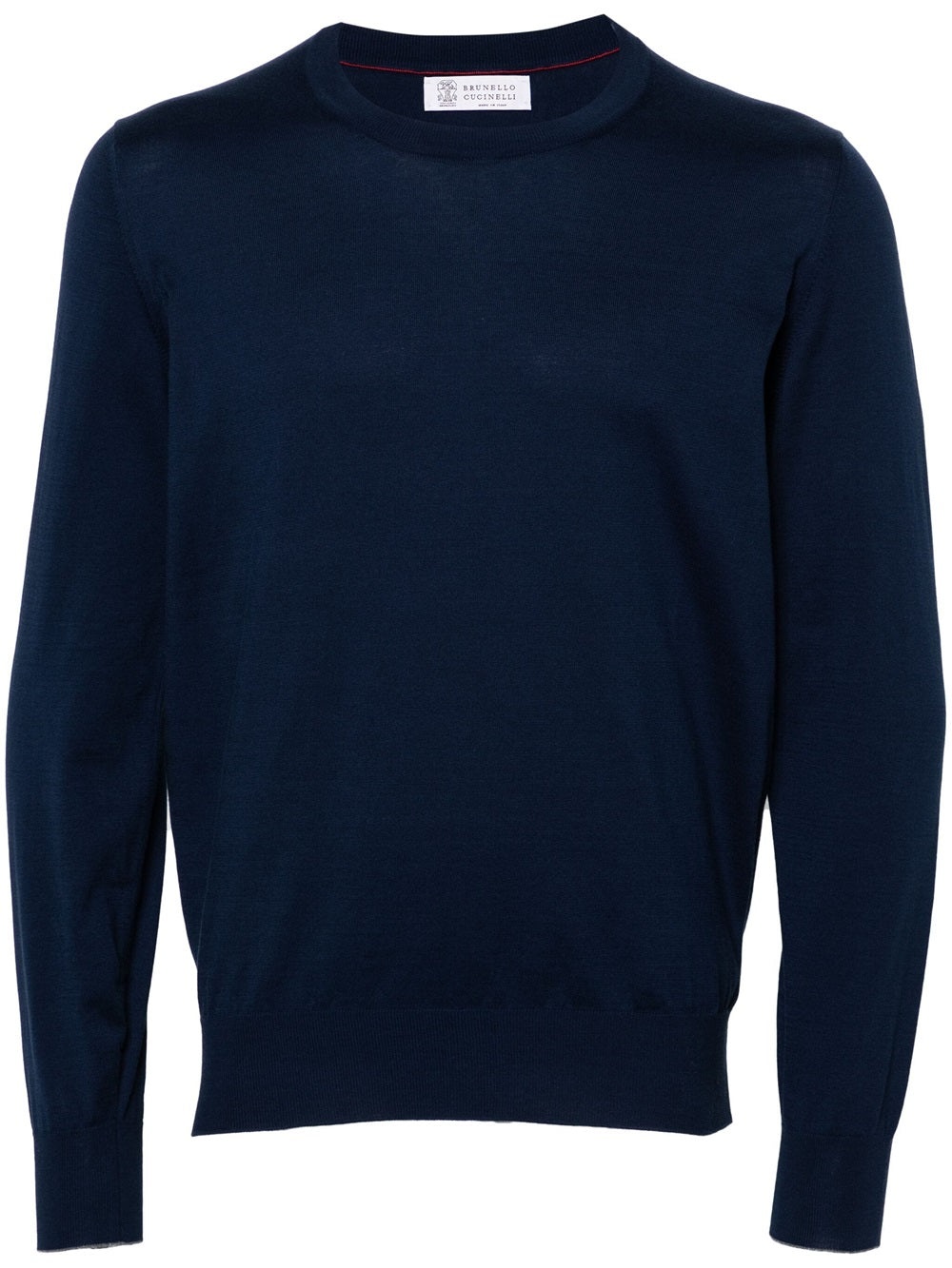 Cotton crew neck sweater - 1