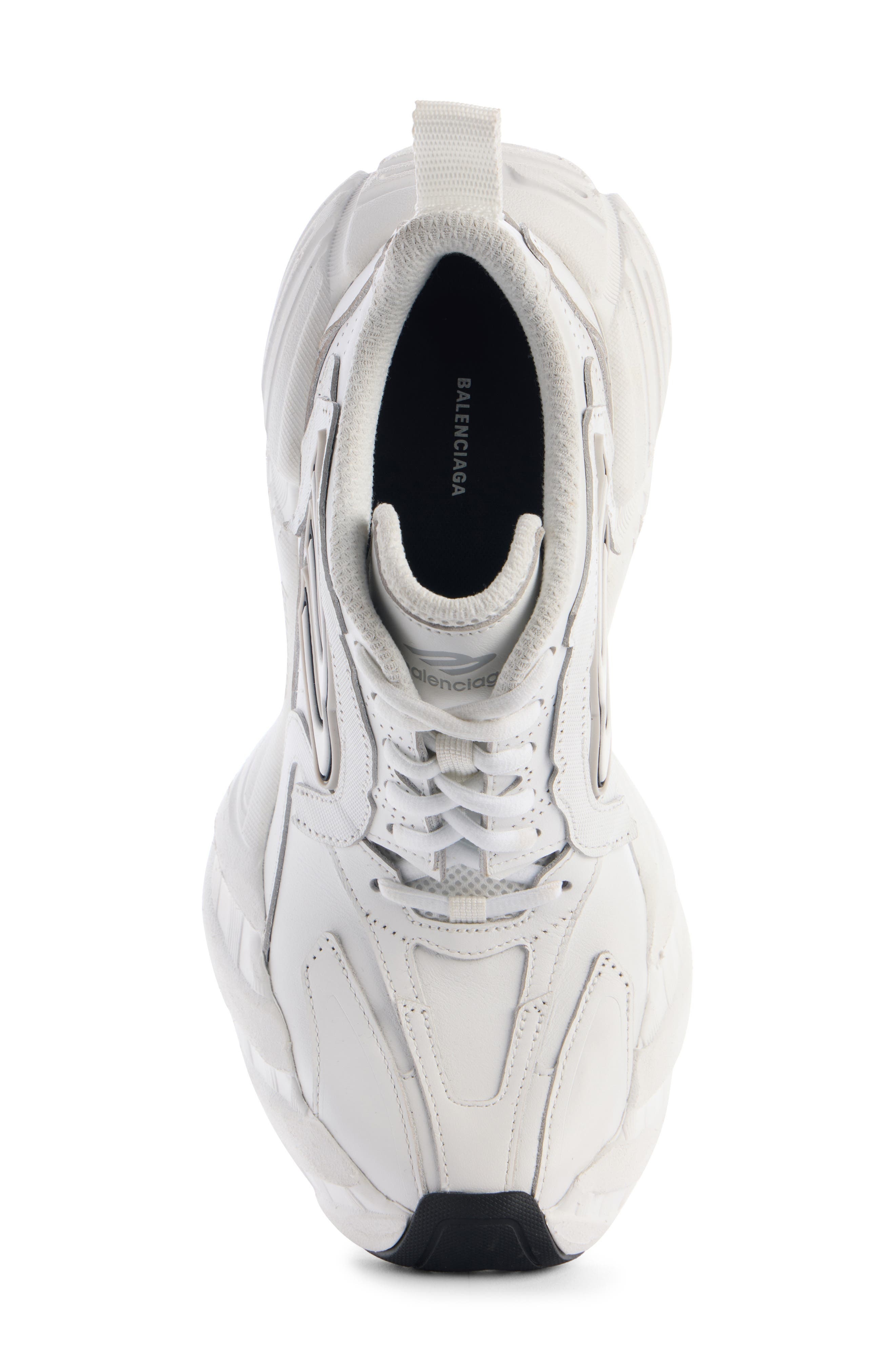 Balenciaga Monday Sneaker Pump in 9011 White /Black /Grey at Nordstrom - 4