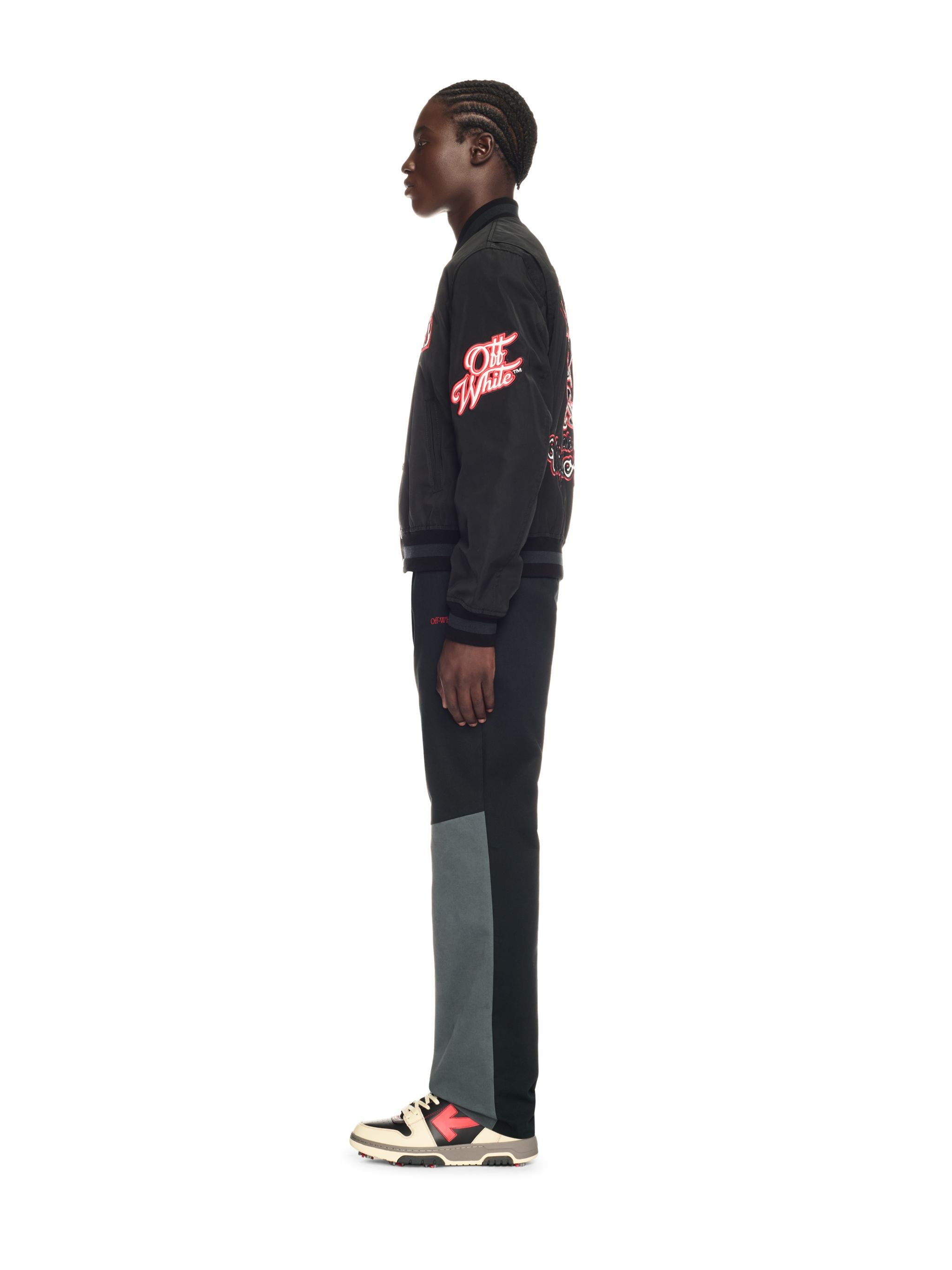 Black Golf Varsity Jacket - 1