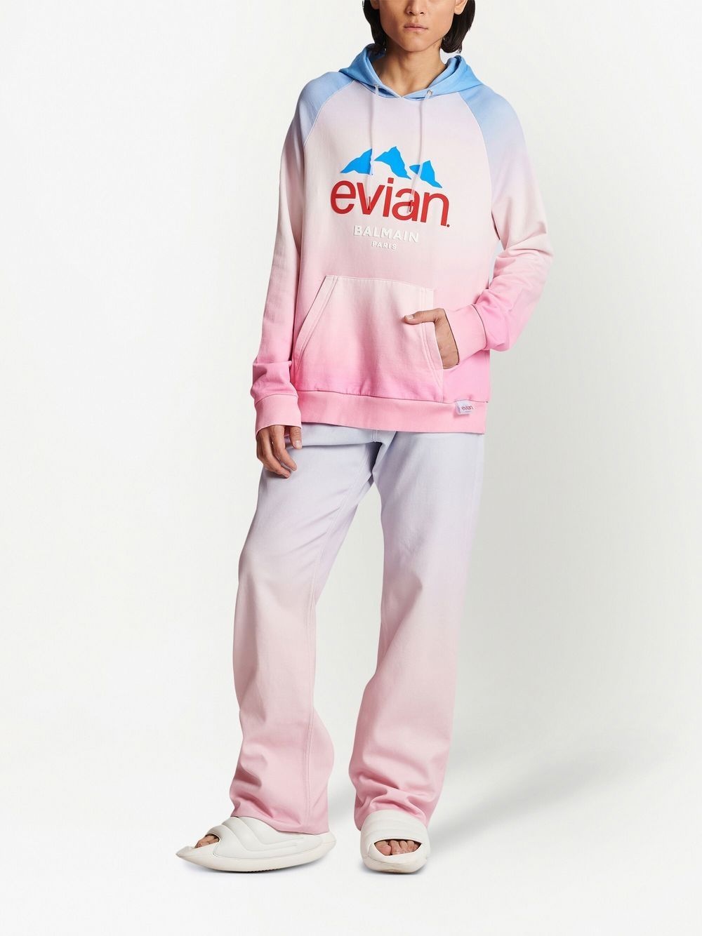 x Evian gradient-effect hoodie - 2