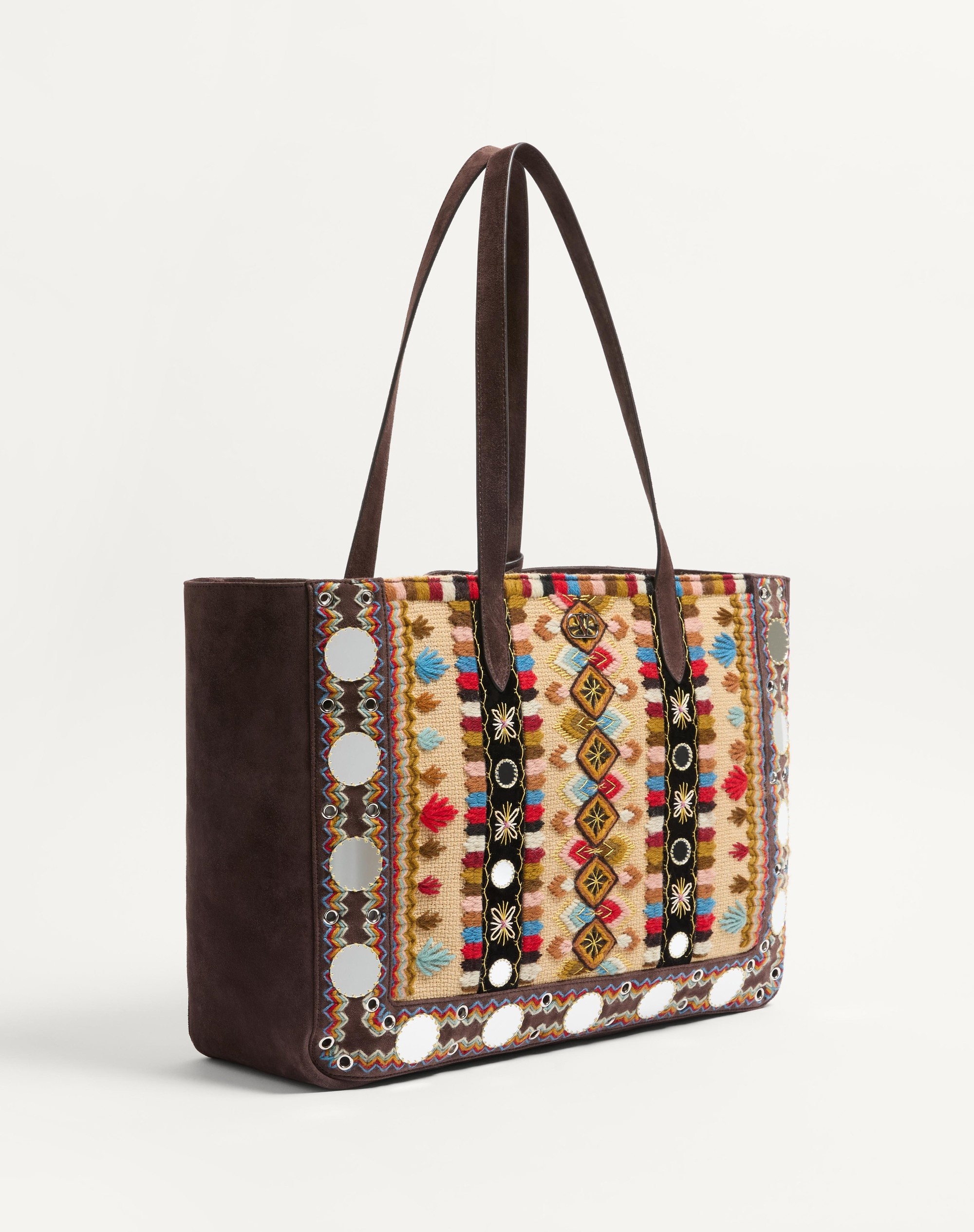 VALENTINO GARAVANI NELLCÔTE LARGE EMBROIDERED SHOPPING BAG - 3