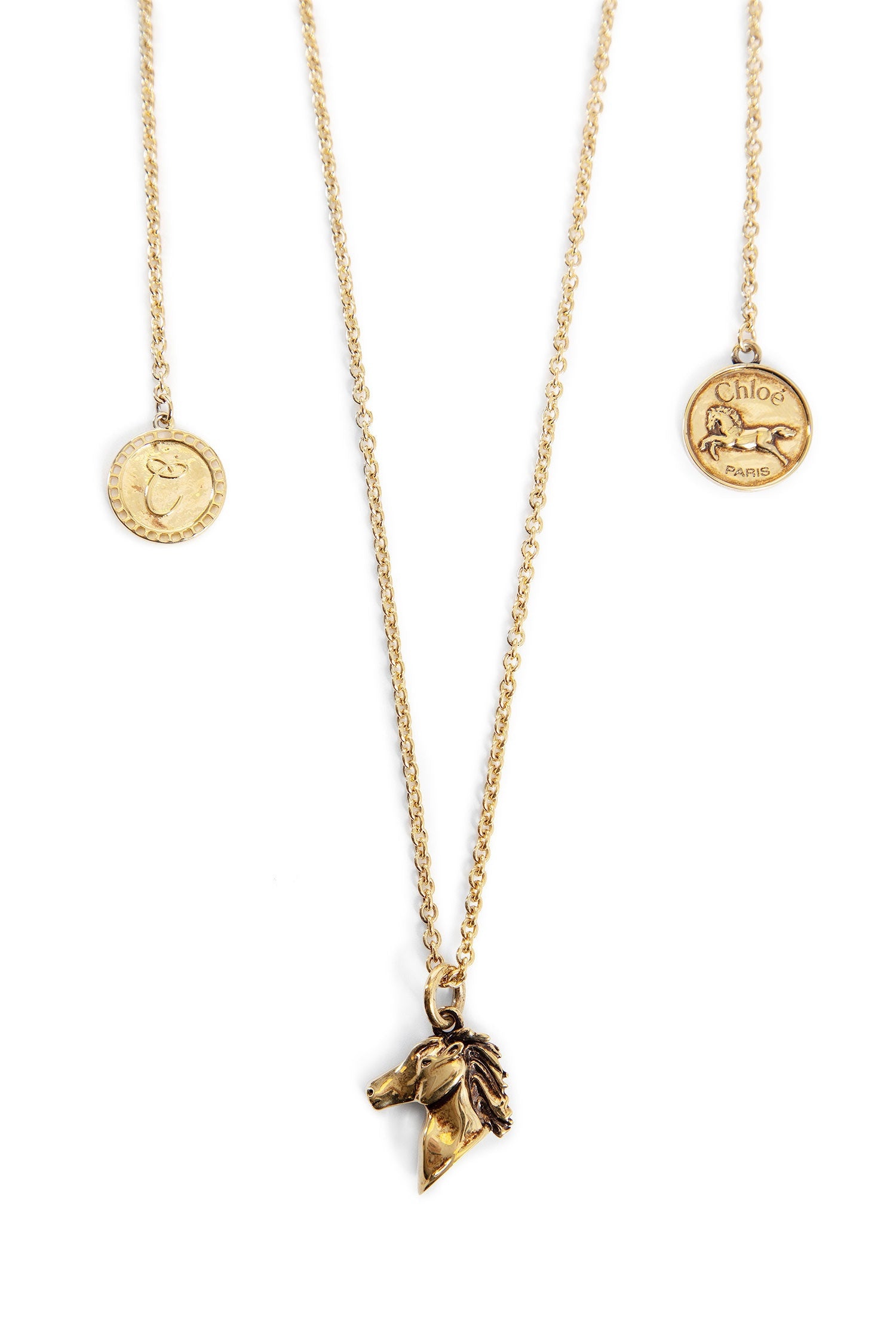 ネックレス・ペンダント CHLOE' Brass necklace with charms Chloé The Chloé Charms Necklace | Chloé TM