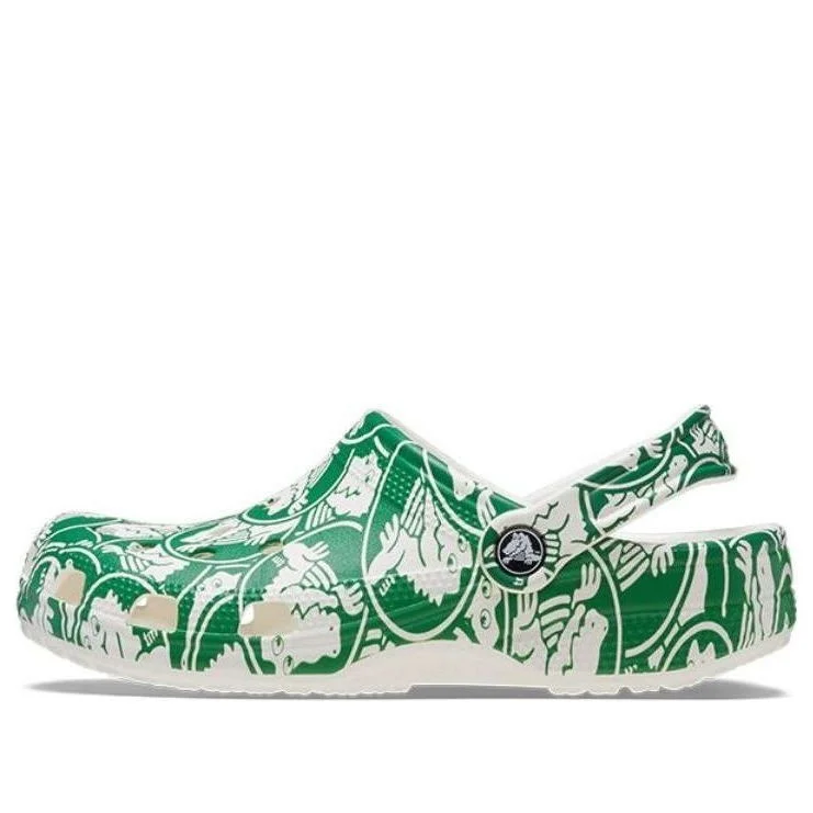 Crocs Classic Duke Print Clogs 'Green' 210003-3WH - 1