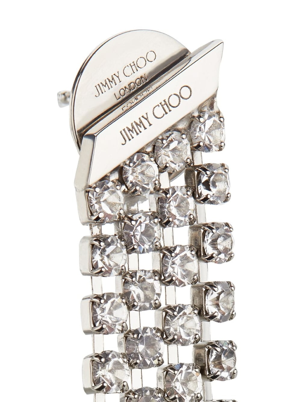 Saeda crystal-fringe earrings - 4