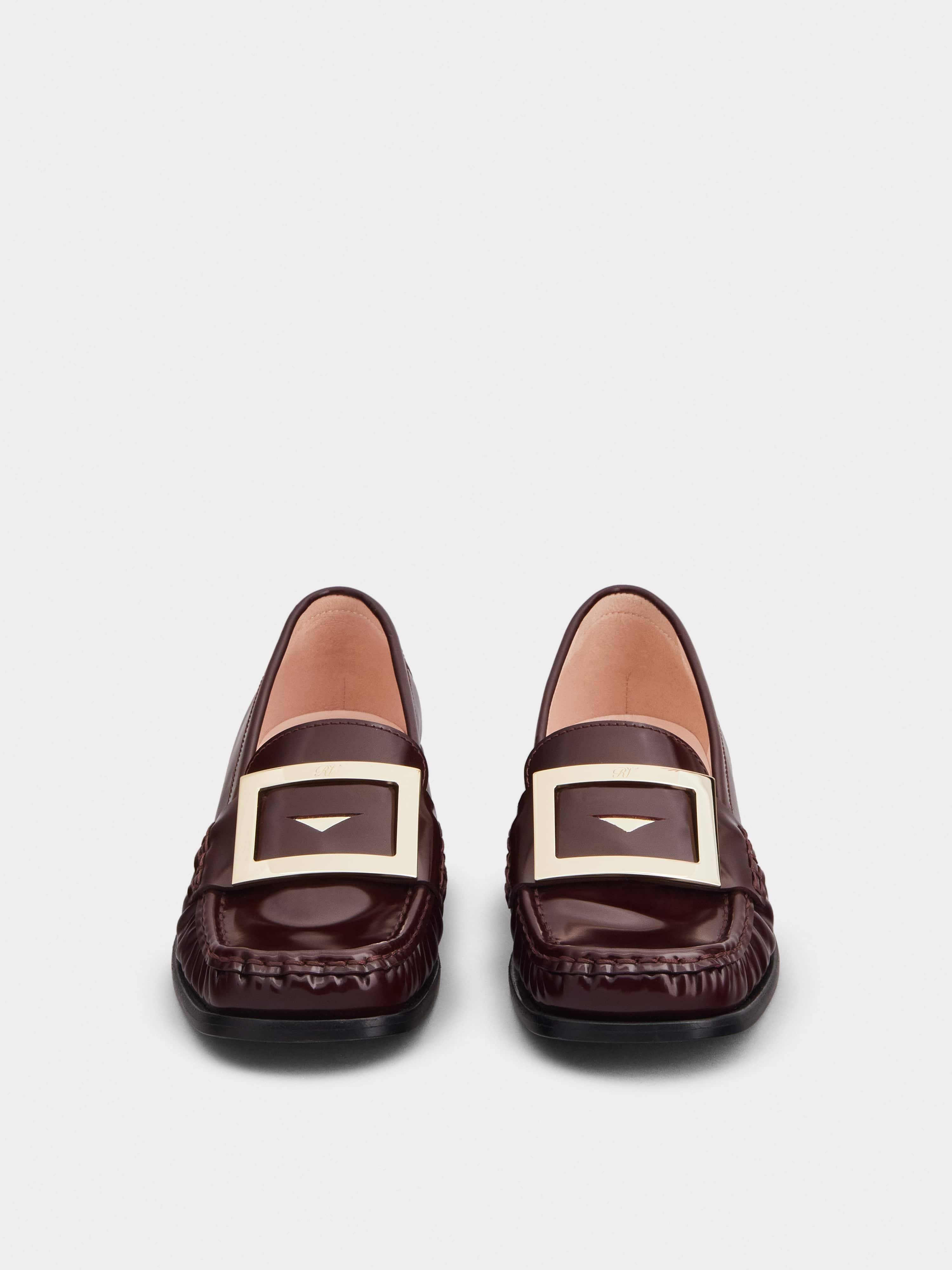 Preppy Viv' Metal Buckle Loafers in Patent Leather - 7